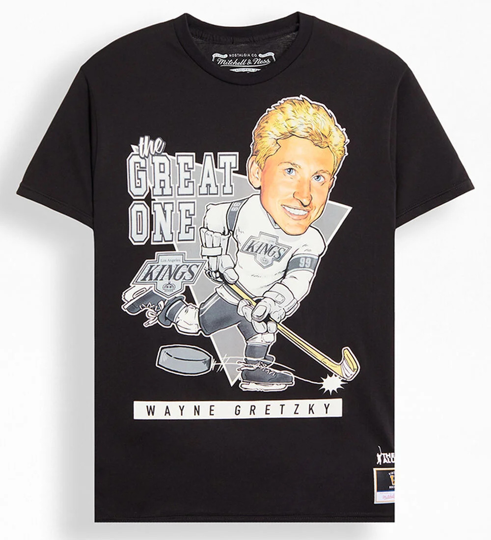 Los Angeles Kings Wayne Gretzky Mitchell and Ness Caricature Shirt