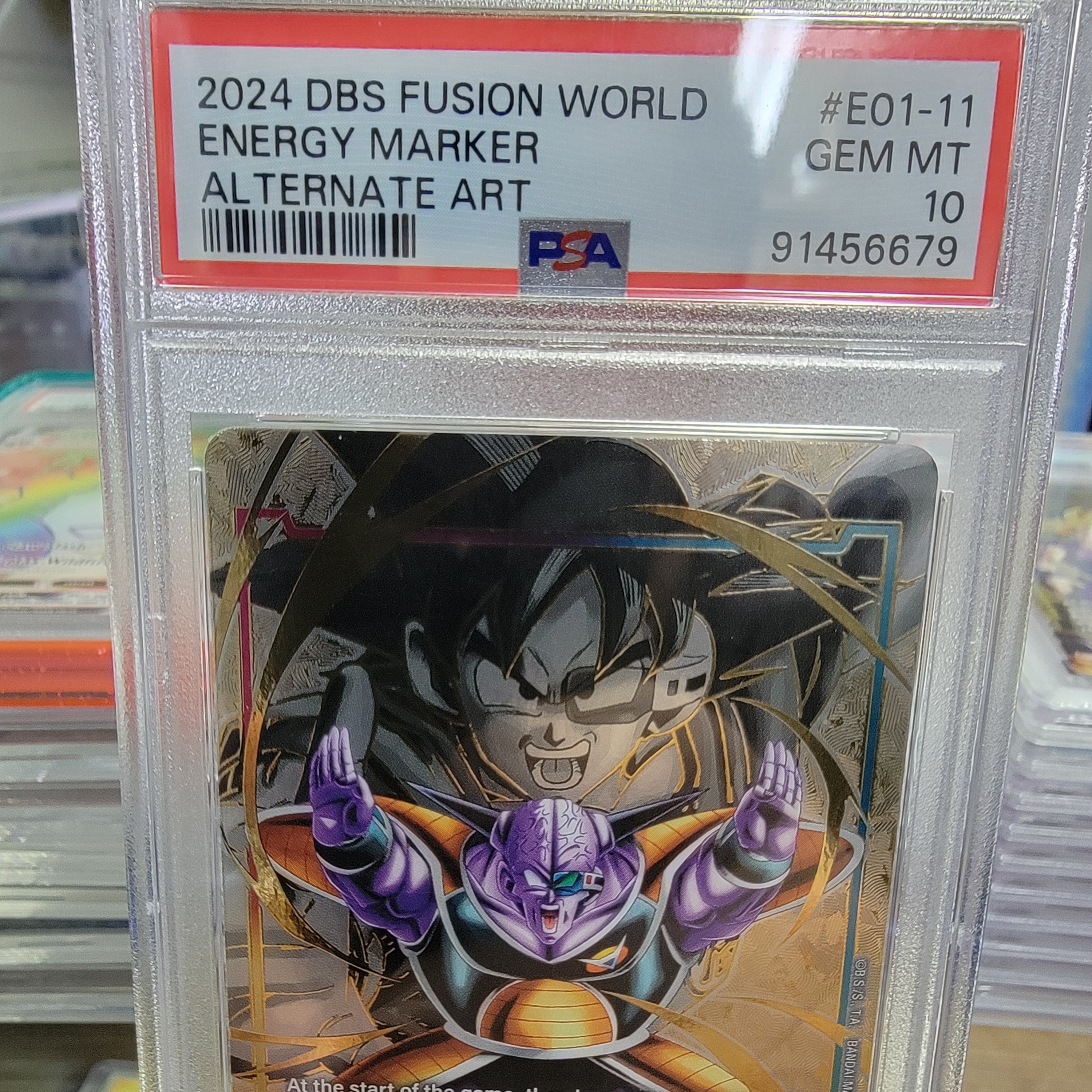 Psa 10 Energy Marker Captain Ginyu E01-11 Graded Card