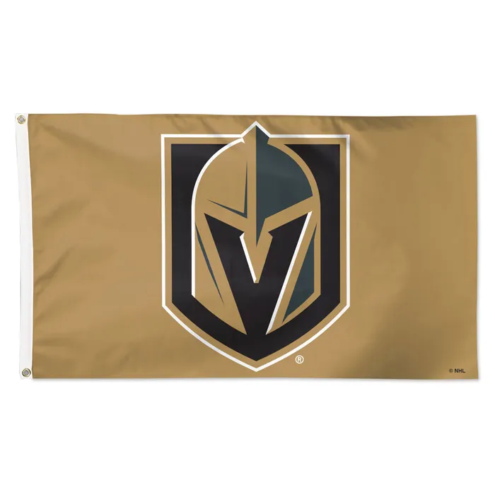 Vegas Golden Knights Deluxe Tan Flag 3x5'