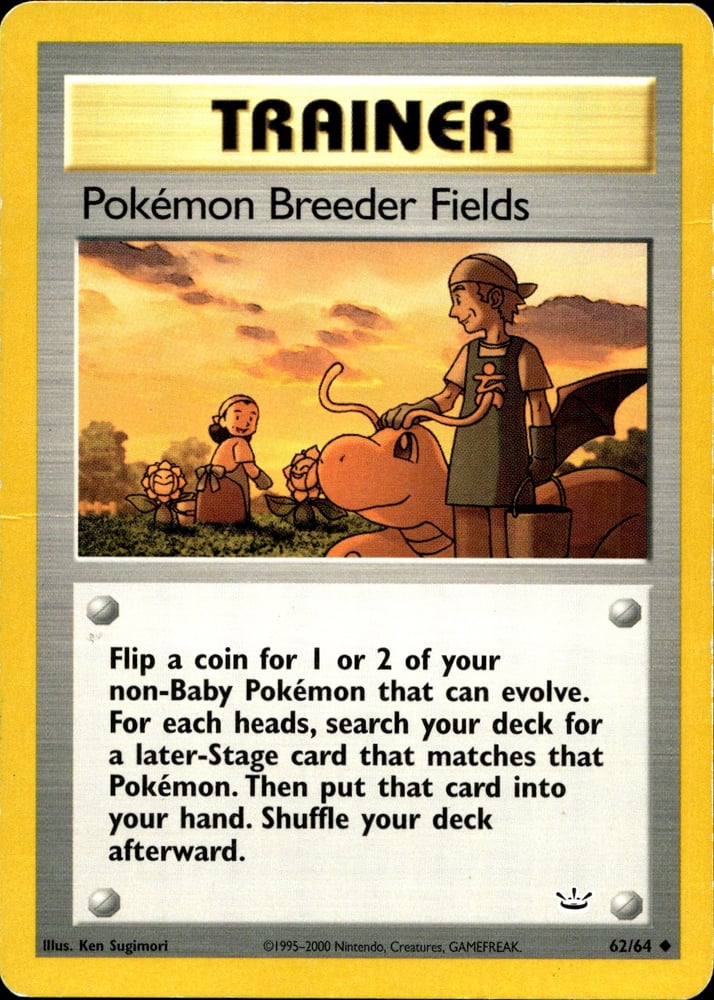 Pokémon Breeder Fields - NEO3 62/64