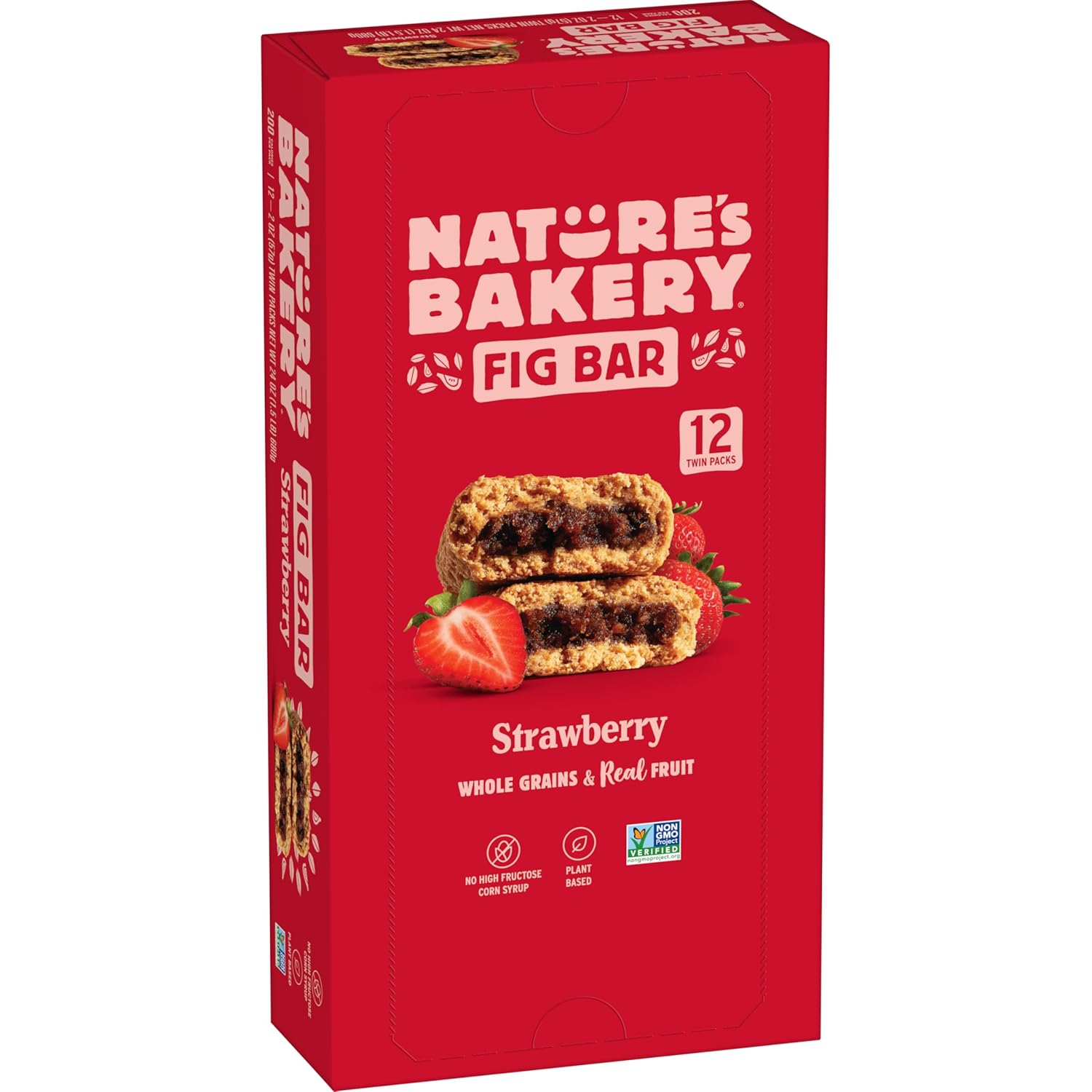 Nature's Bakery Whole Wheat Fig Bars Strawberry 2oz 12 ct