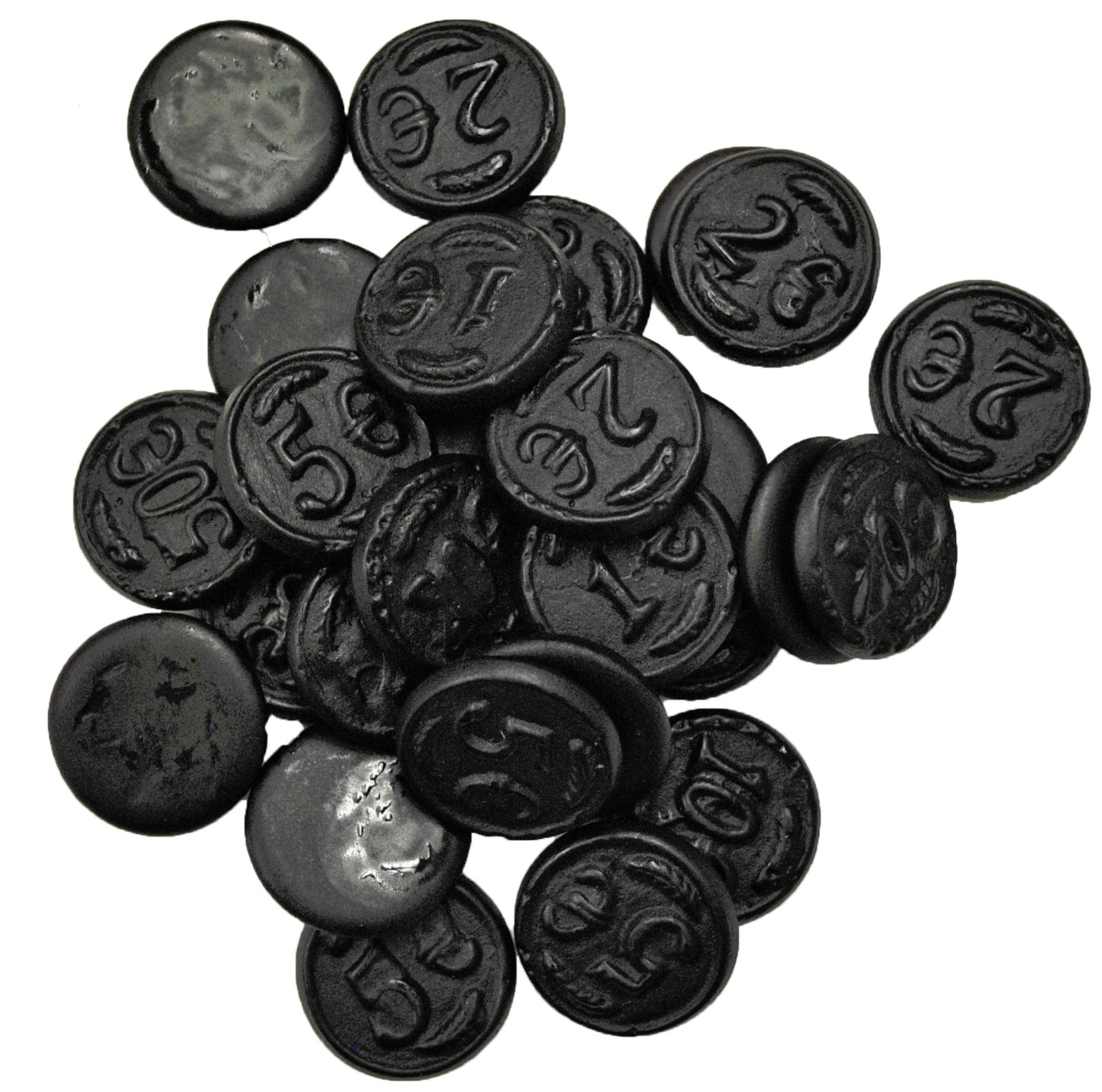 Gustaf Salt Black Dutch Licorice Money Coins 2.2