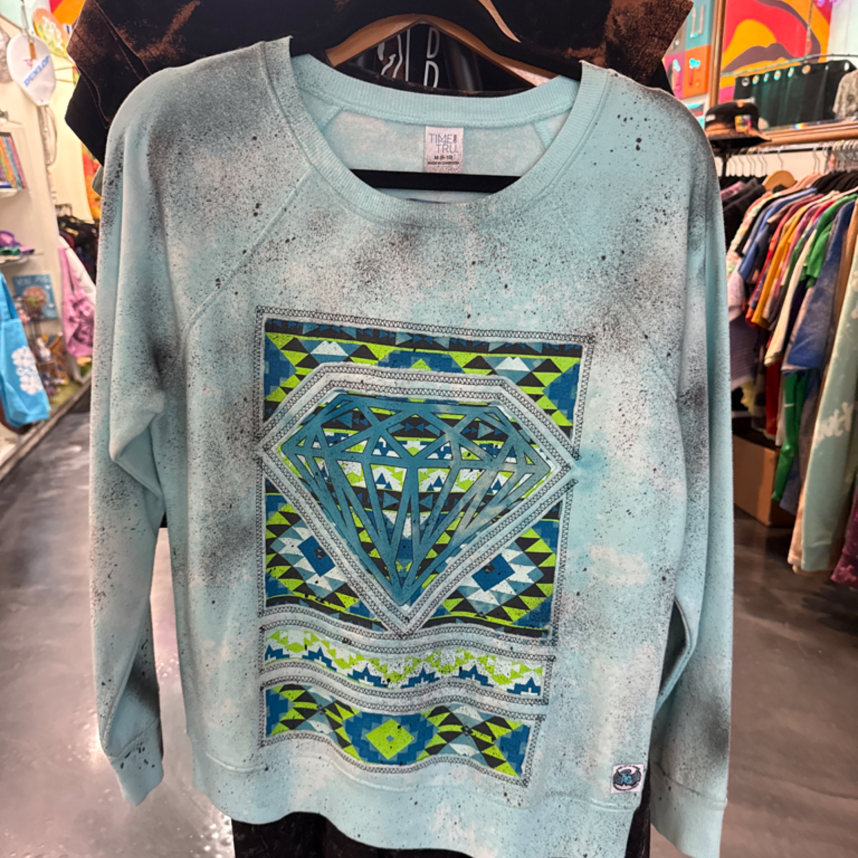 Diamond Patchwork Crewneck Ascension Society