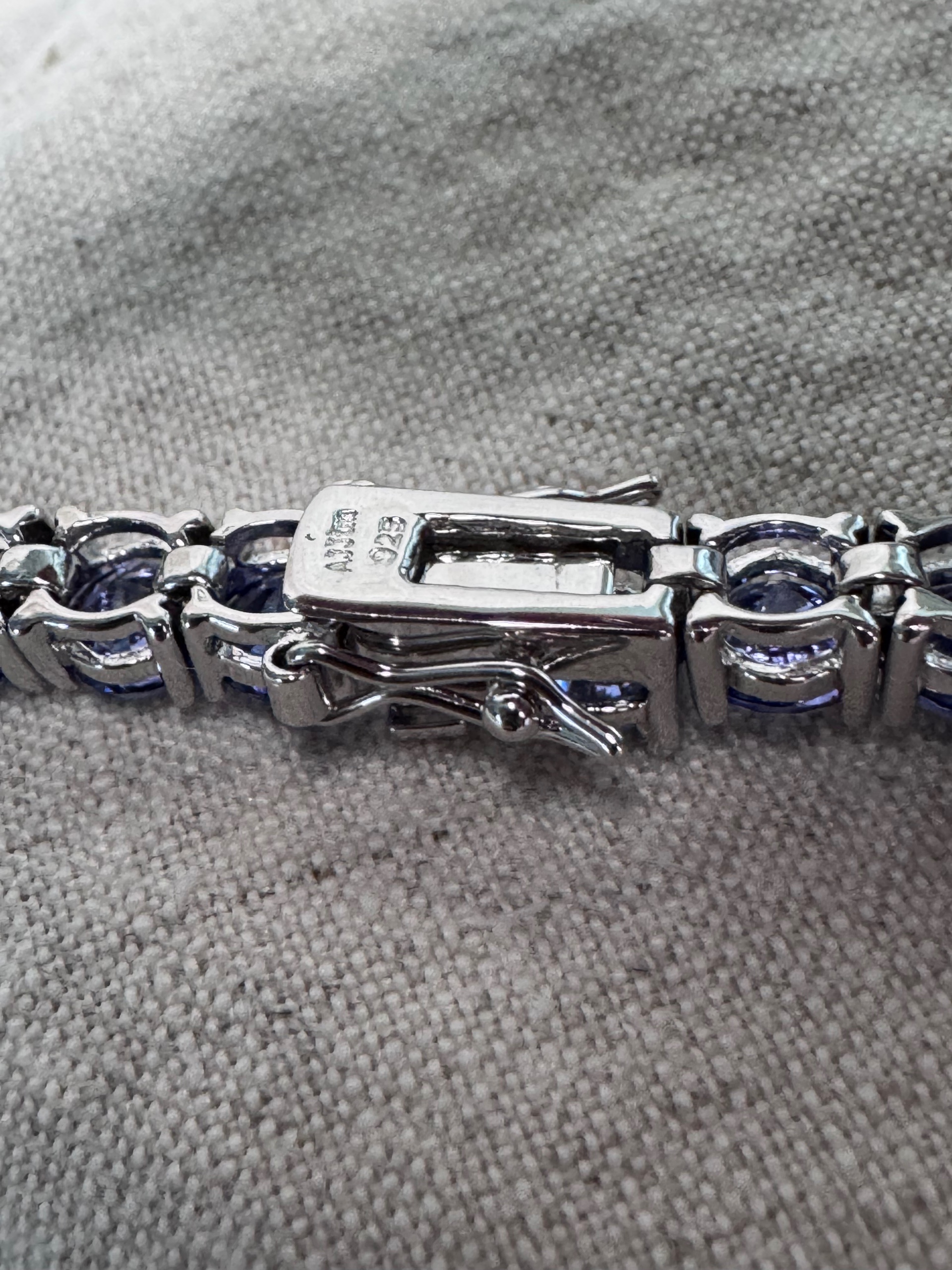 Sterling Silver Tanzanite Tennis Bracelet – 7” | 29 Round Stones (6 mm) thumbnail 4