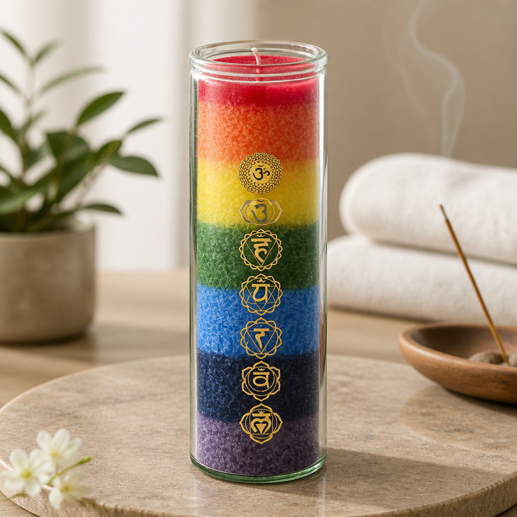 Bougies Piliers 7 Chakras