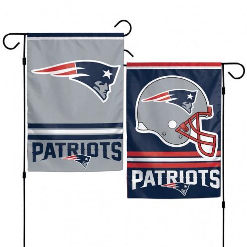 New England Patriots 2-Sided Garden Flag 12x18"