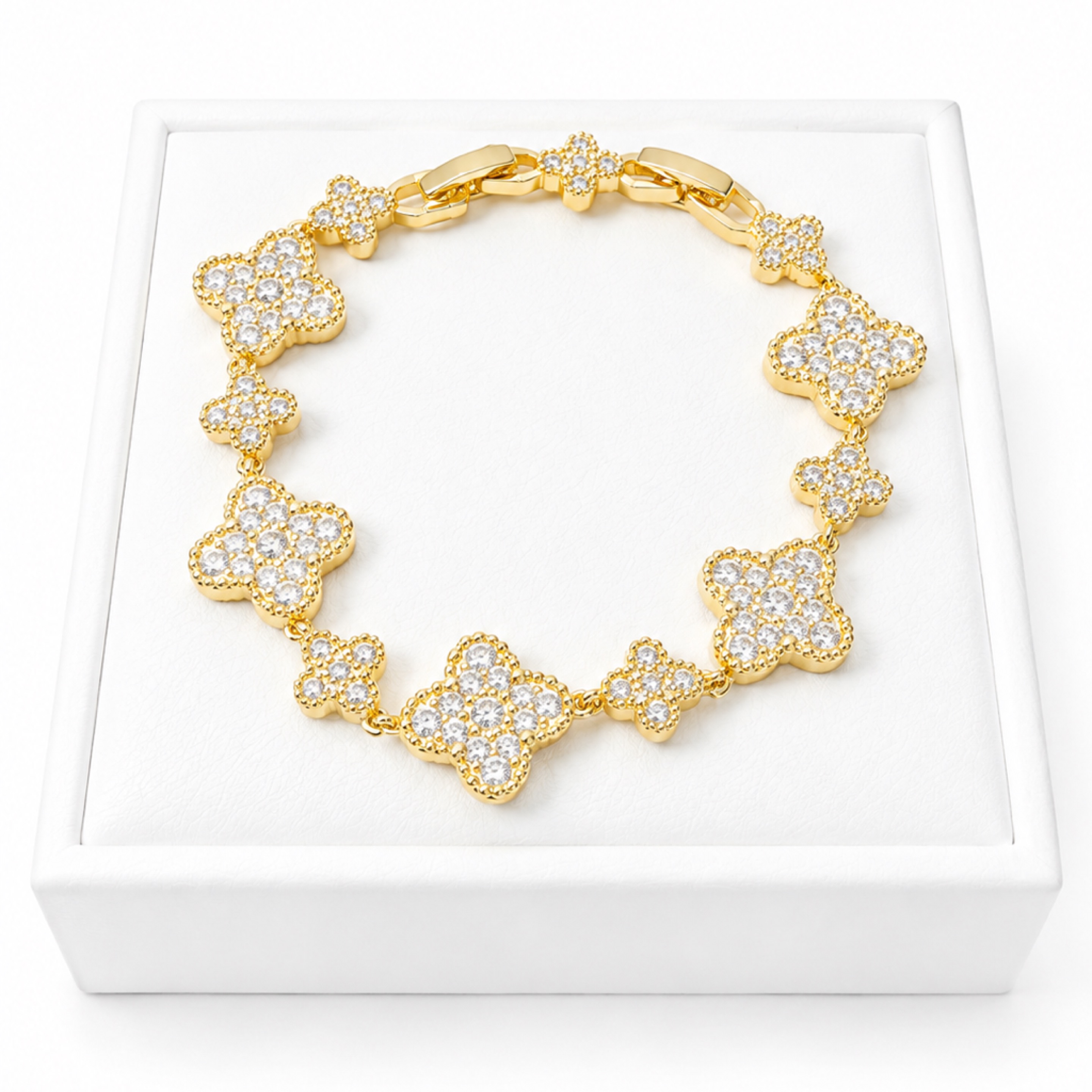 Gold Clover Bracelet 