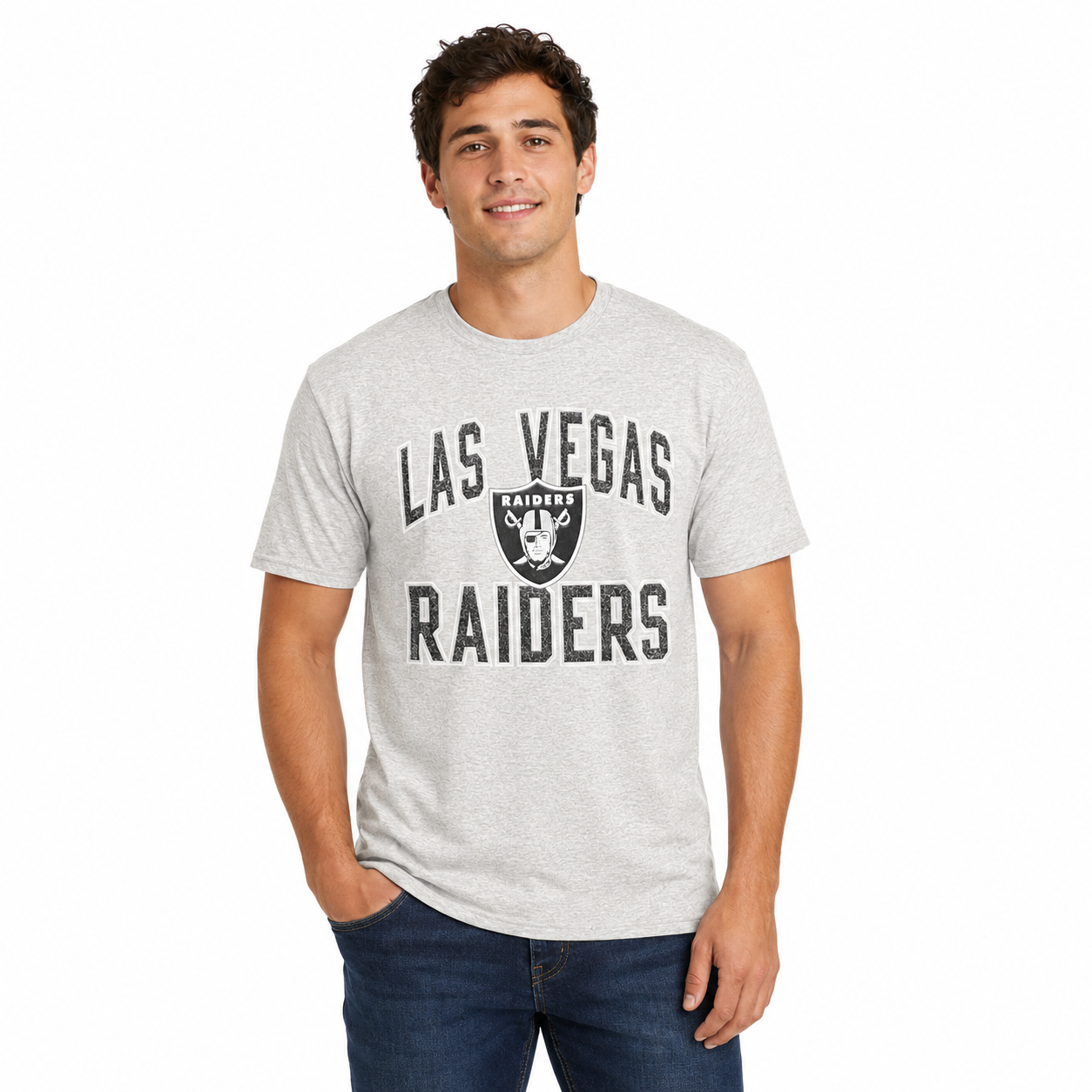 Las Vegas Raiders Grey Starter Arch Shirt