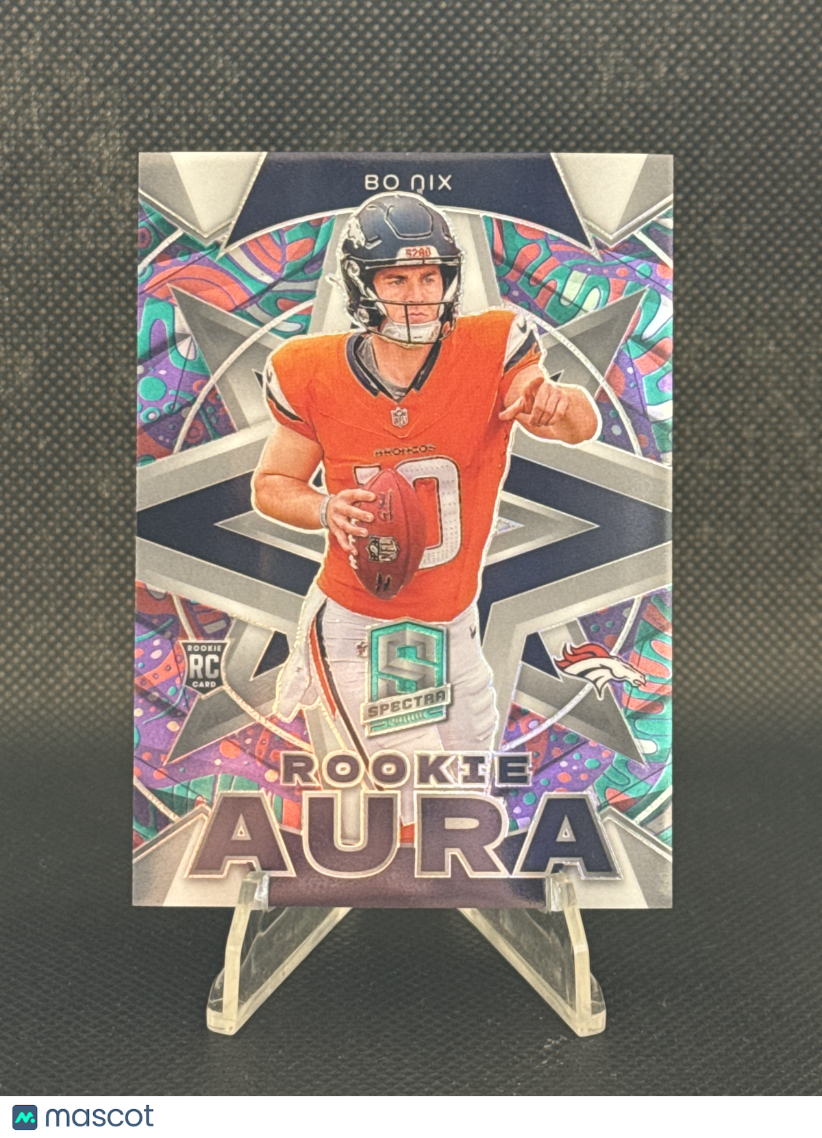 2024 Panini Spectra Prizm Rookie Aura Bo Nix /5 RC