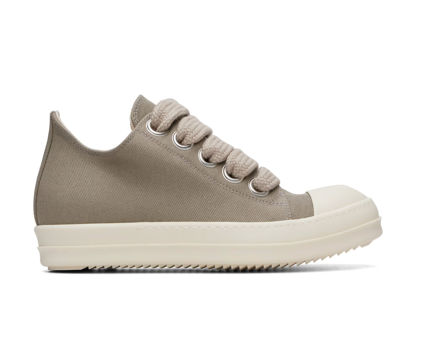 RICK OWENS DRKSHDW Gray Tower Jumbolace Low Sneaks Sneakers Size: 42.5
