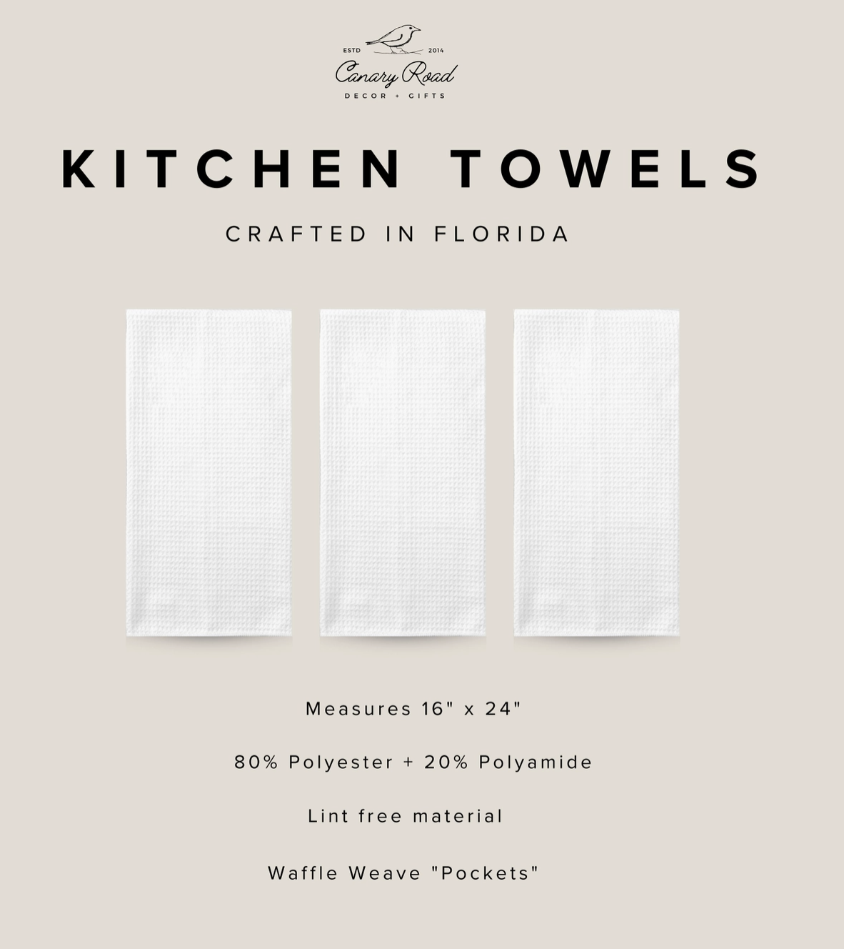 Vintage Skiers Waffle Towel