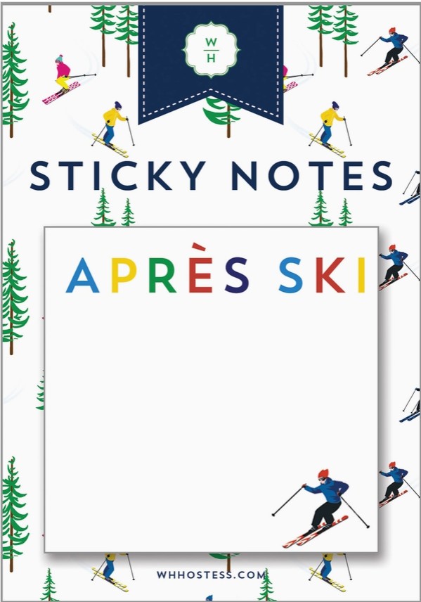 Apres Ski Sticky Notes