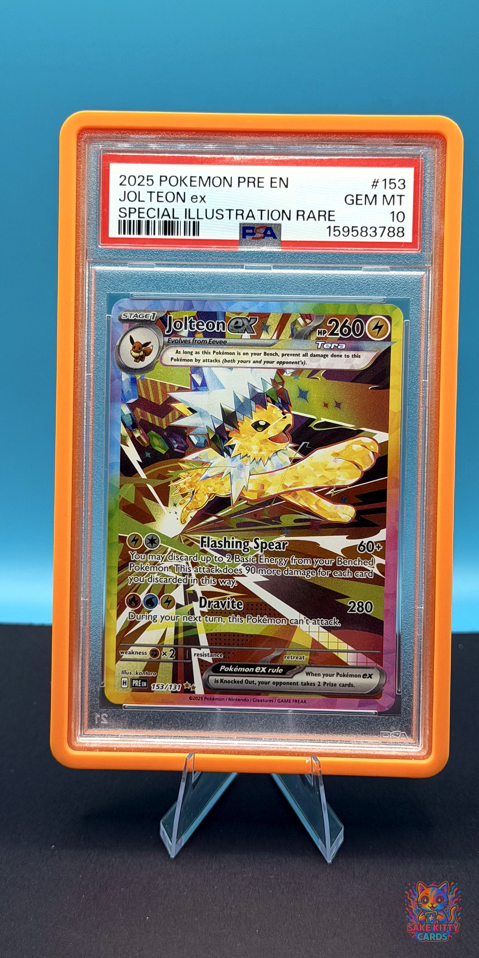 PSA 10 2025 SV: Prismatic Evolutions Jolteon ex #153/131