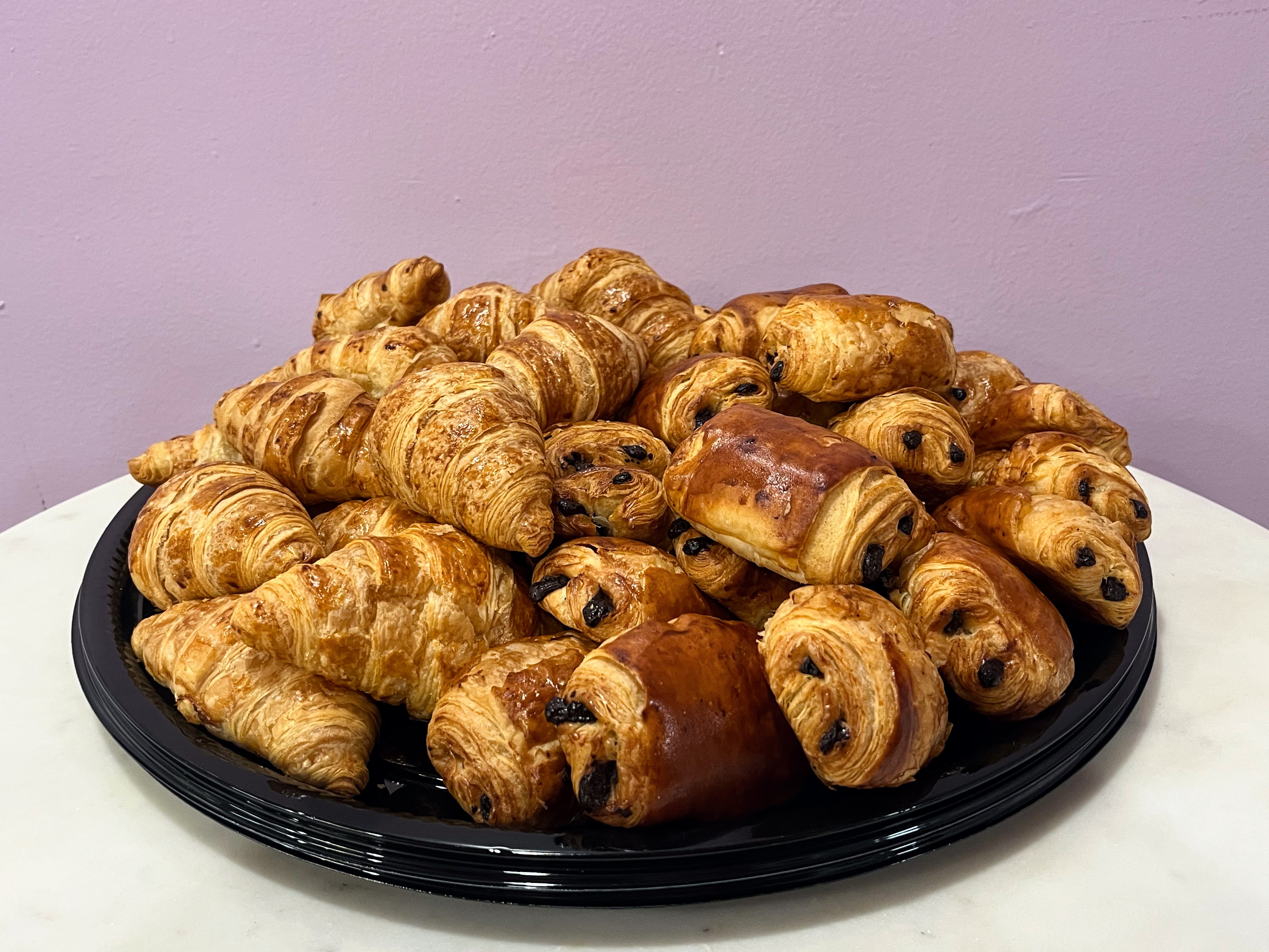 Mini Croissants and pains au Chocolat Platter