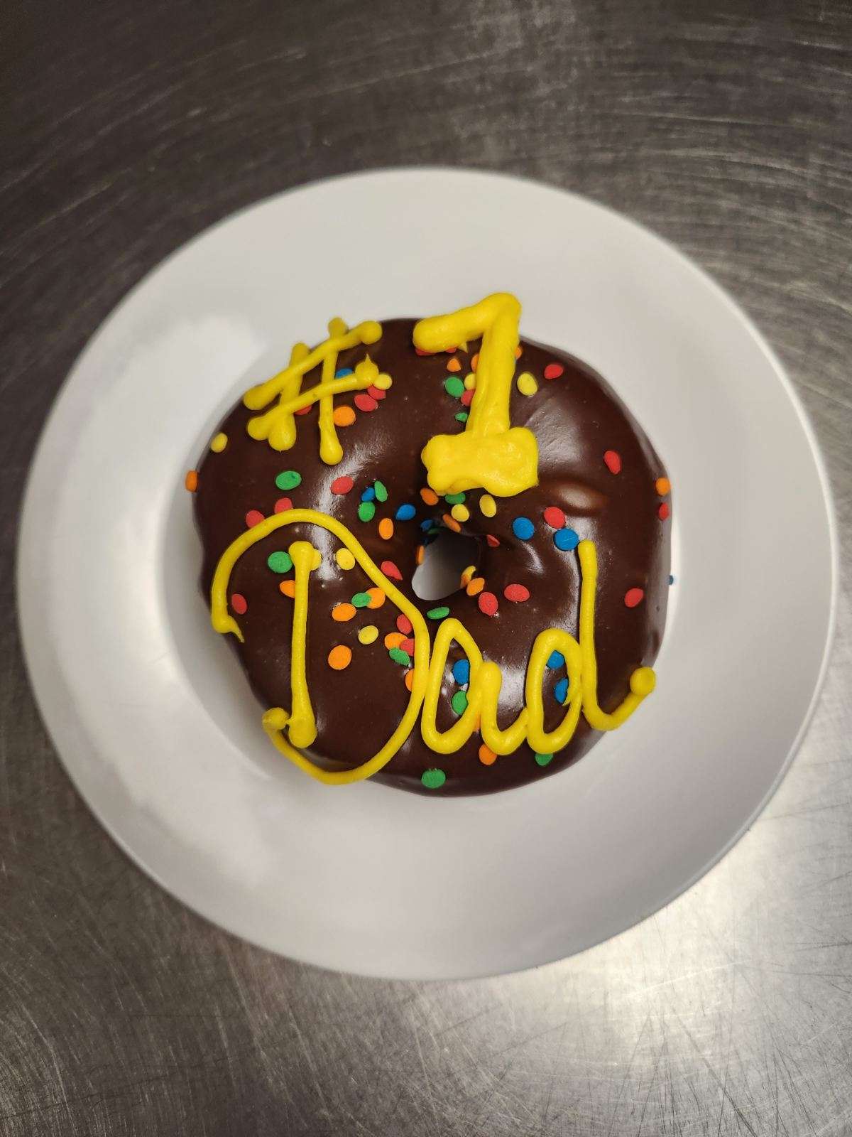Father's Day Donut--#1 dad