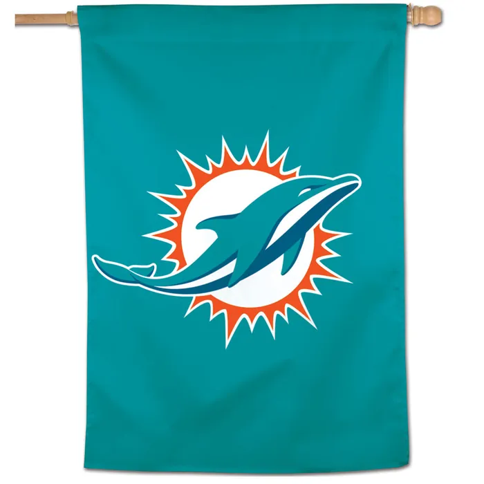 Miami Dolphins Vertical House Flag 28x40"