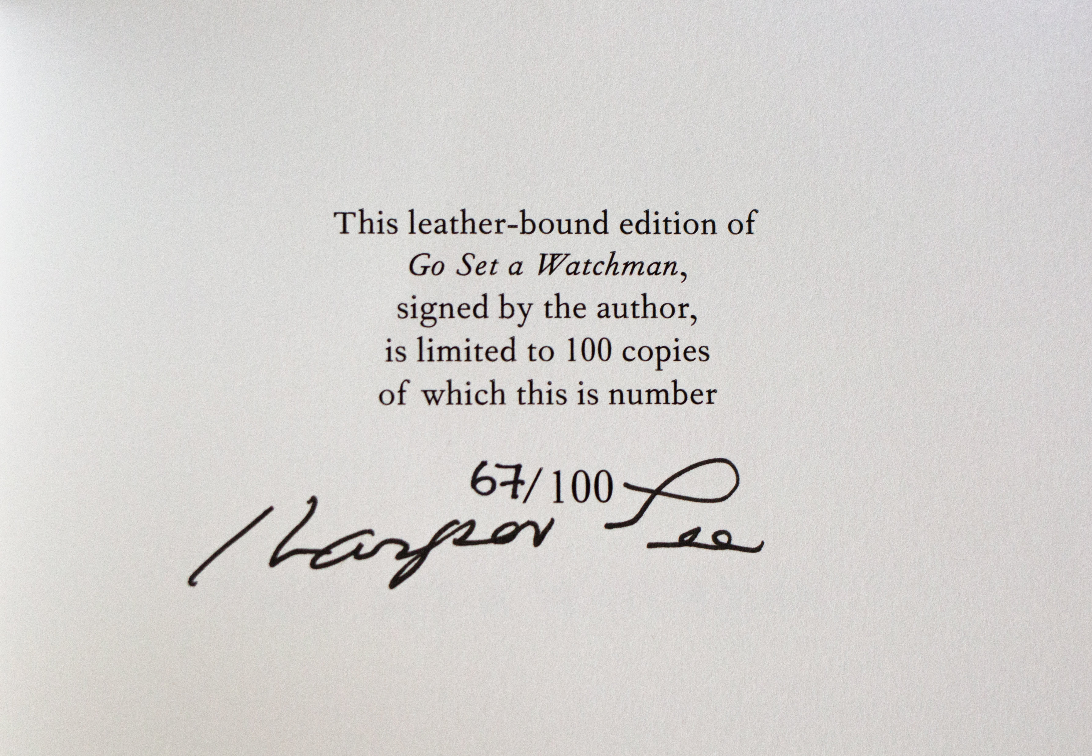 Lee, Harper -- Go Set A Watchman [Book]
