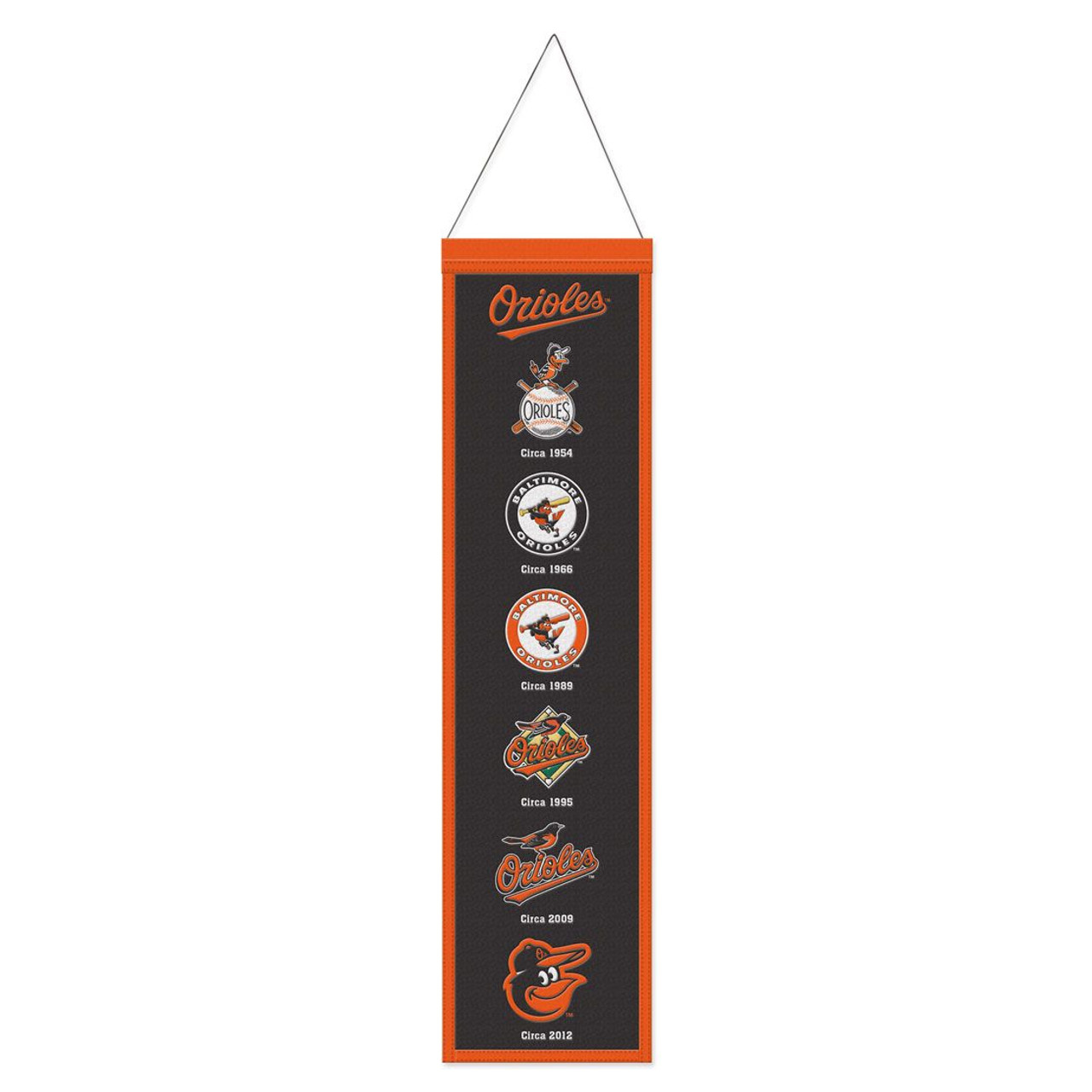 Baltimore Orioles Wool Evolution Banner 8x32"