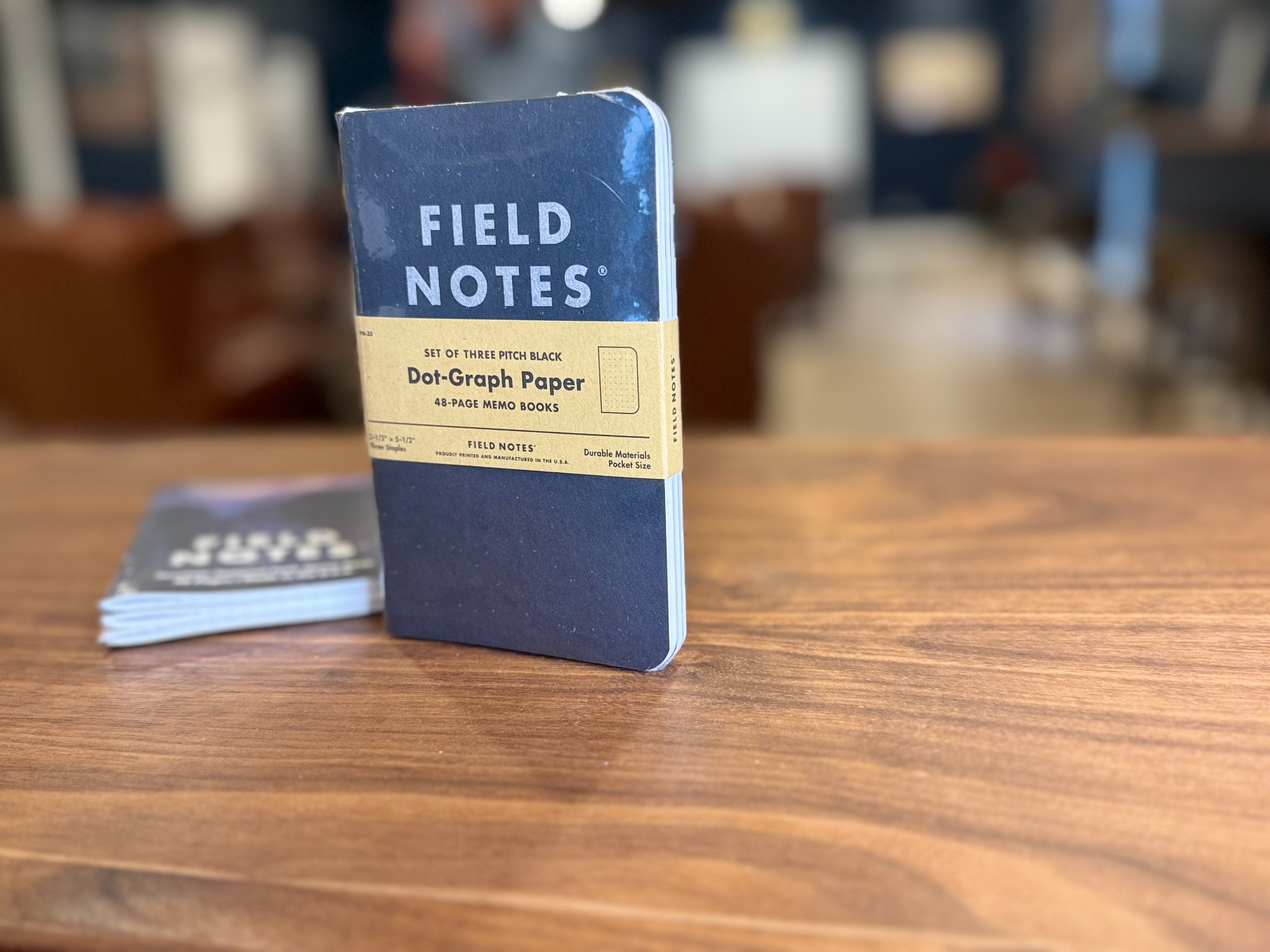 Field Notes - Pitch Black Memo Book: Dot Graph
