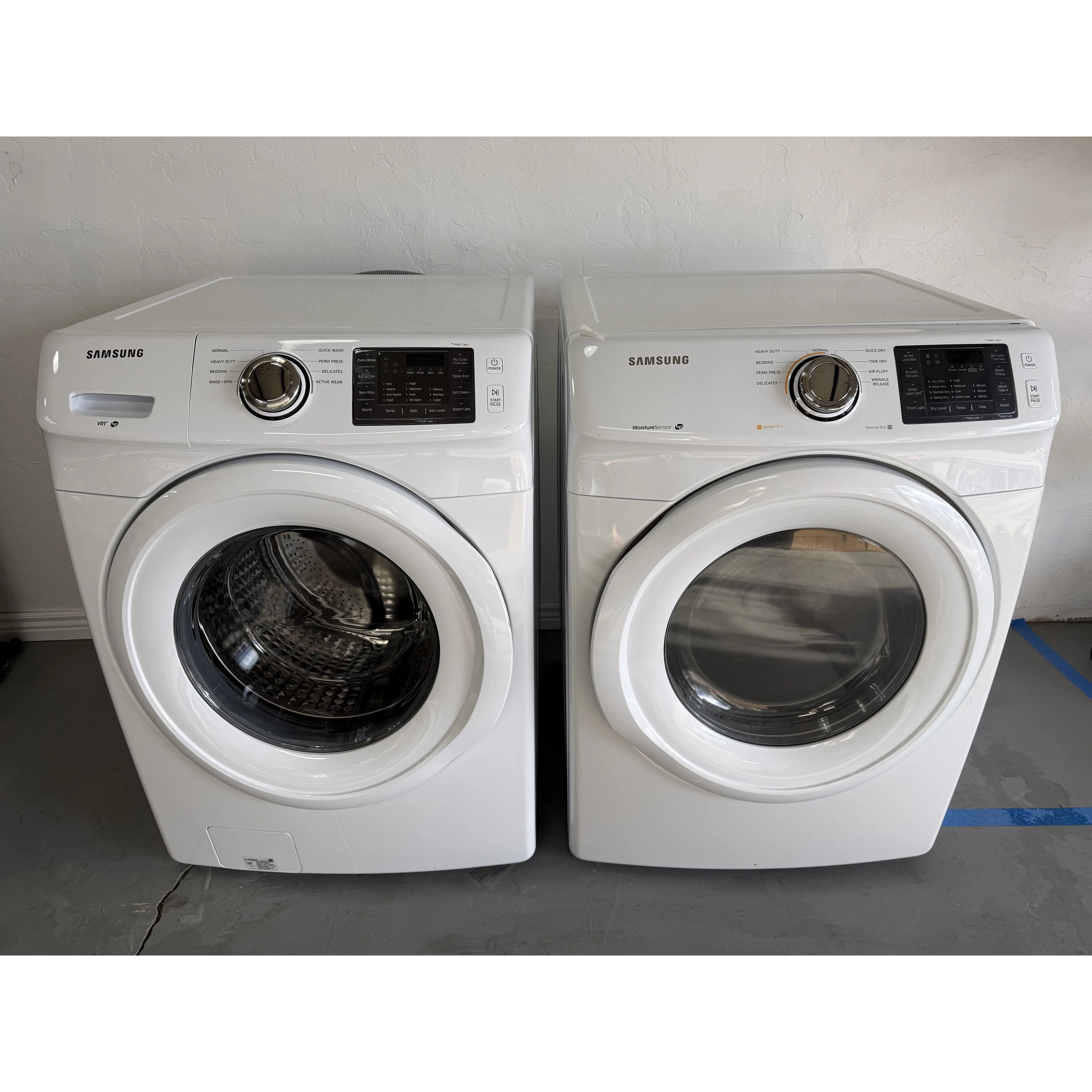 Samsung 4.2 Cu. Ft. Washer WF42H5000AW/A2-11 & 7.5 Cu. Ft. Electric Dryer DV42H5000EW/A3-04
