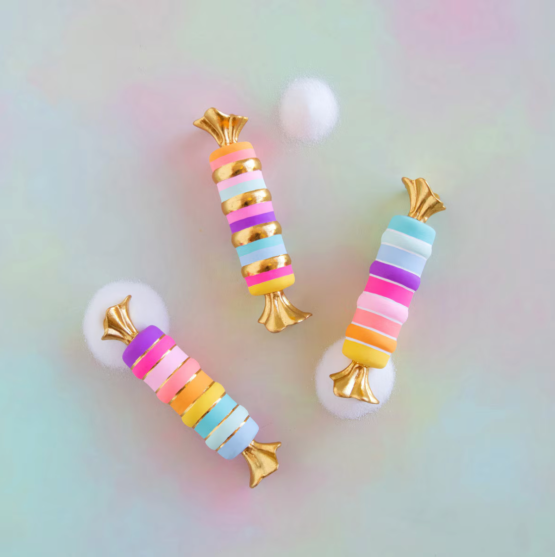 Glitterville Rainbow Taffy Decoration