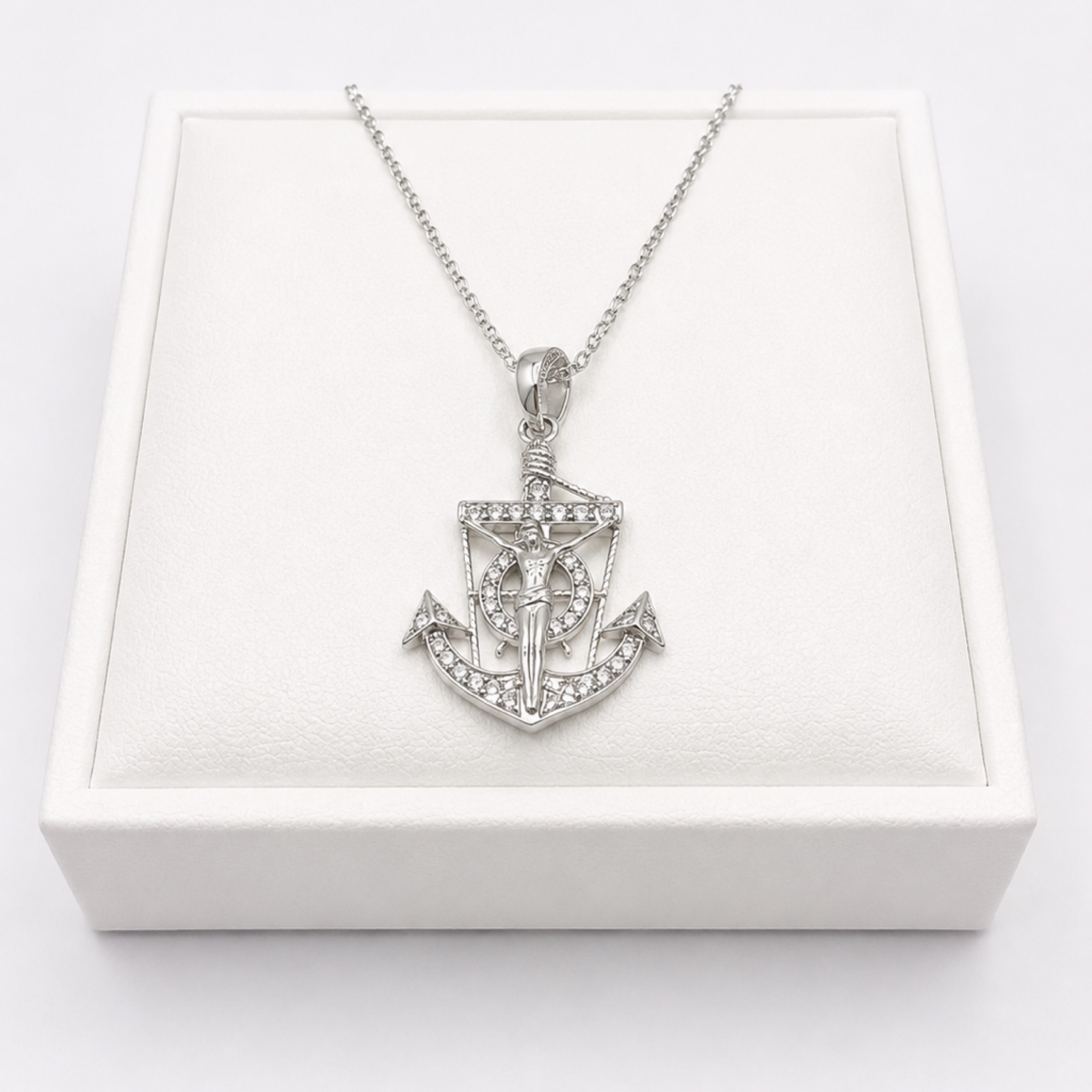 Silver Anchor Chain Set Small 