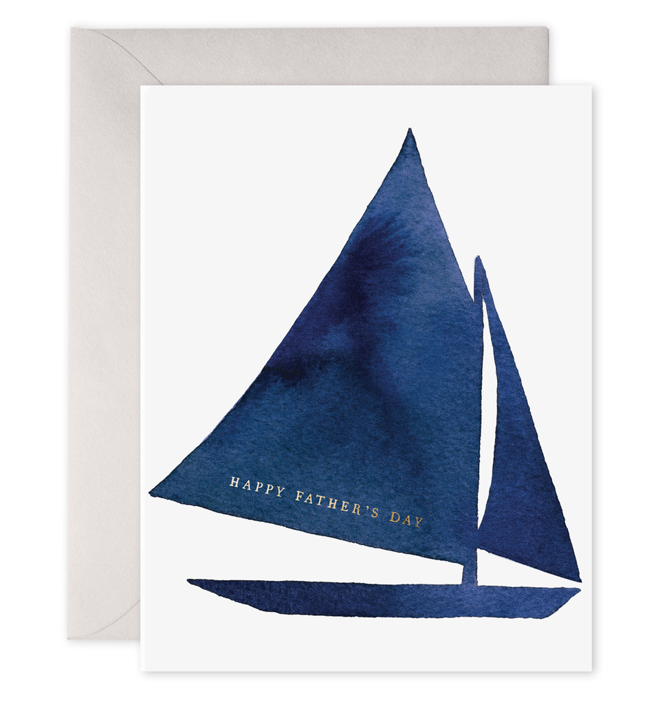 Father's Day Sailboat Greeting Card: 4.25 X 5.5 INCHES - default