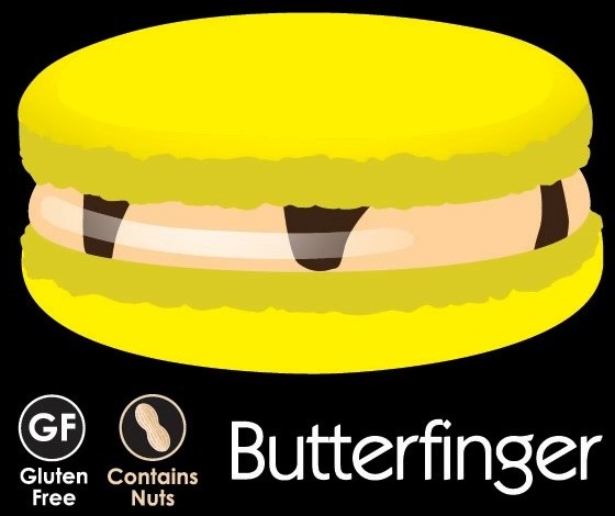 BUTTERFINGER MACARON