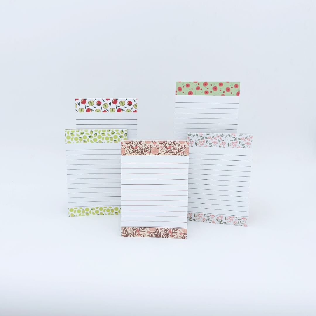 Notepads (4"x6") - Poppy Fields Watercolor Lined Notepad – 4" x 6", 50 Pages