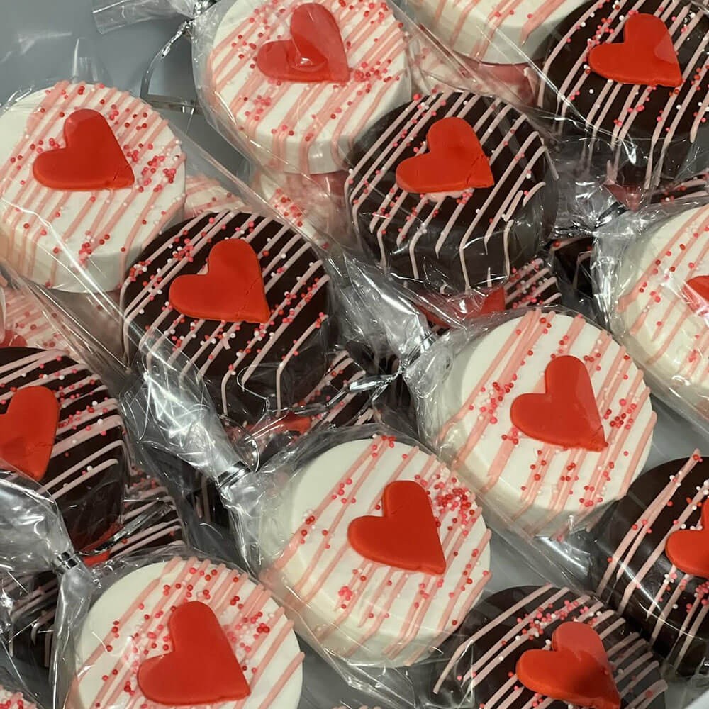 Six 2 Pack Valentine's Day Chocolate Covered Oreos