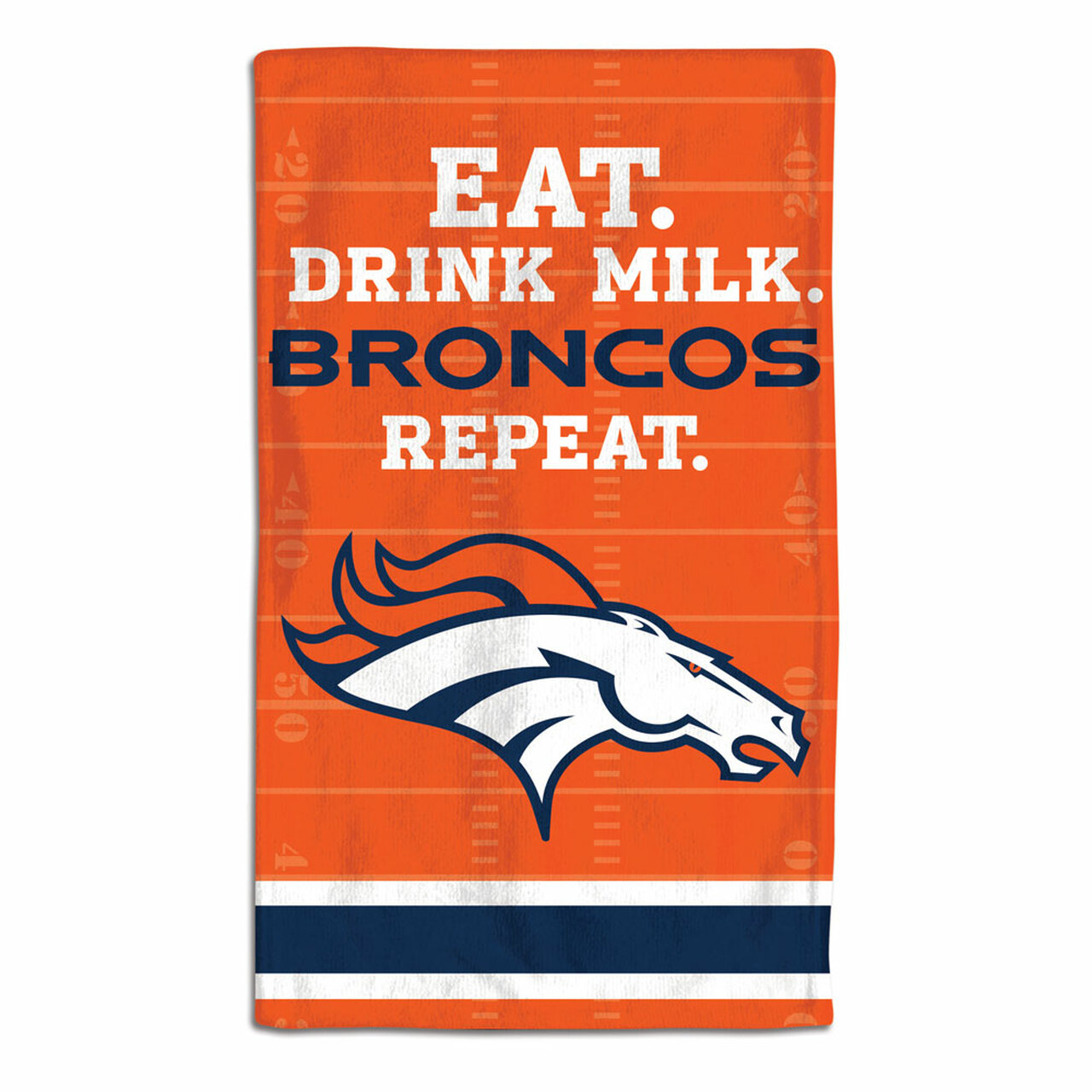 Denver Broncos Baby Burp Cloth 10x17"