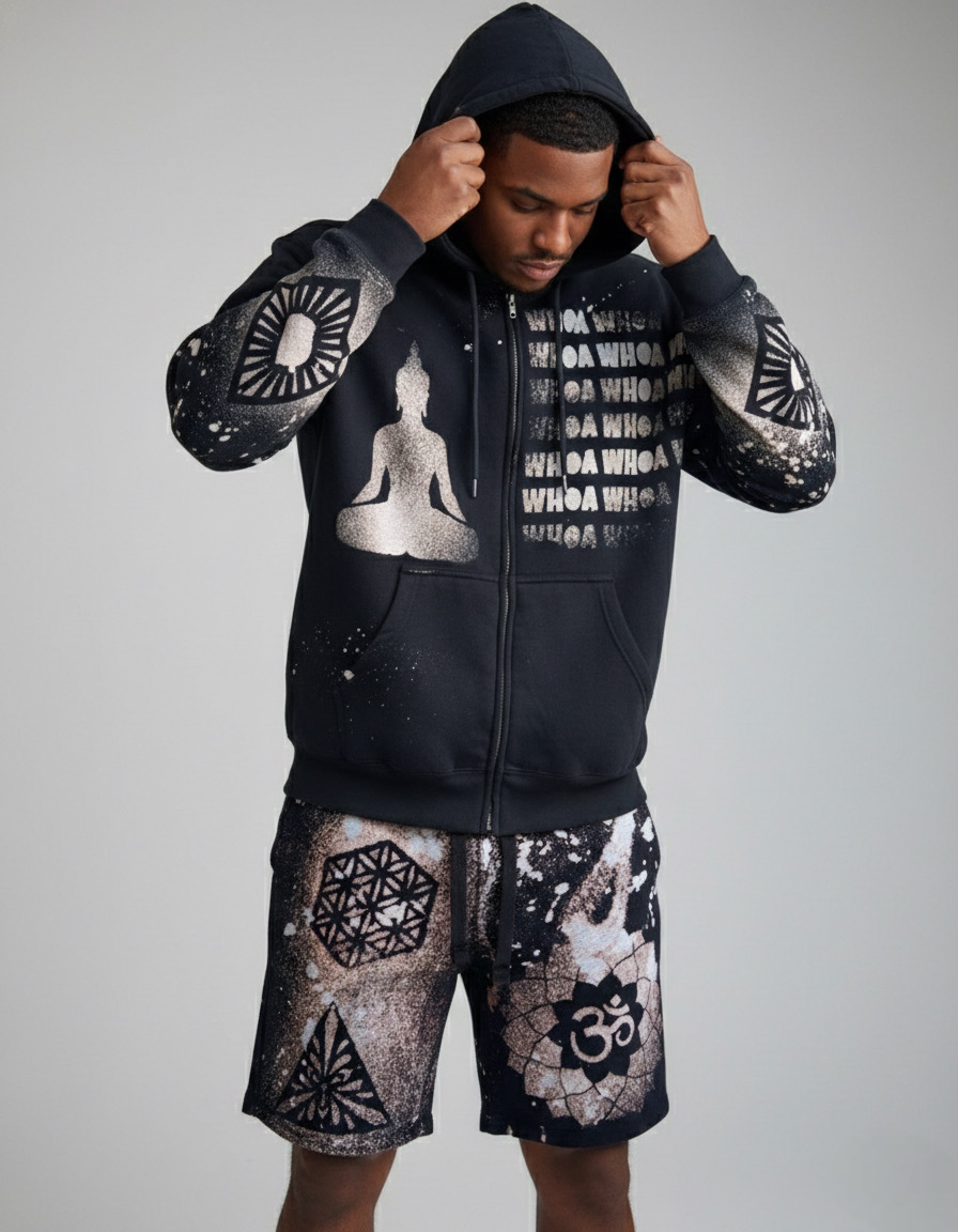Buddha WHOA Zip Up Hoodie