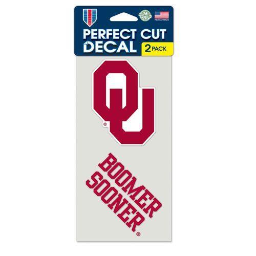Oklahoma Sooners Perfect Cut Decals 2 pack
