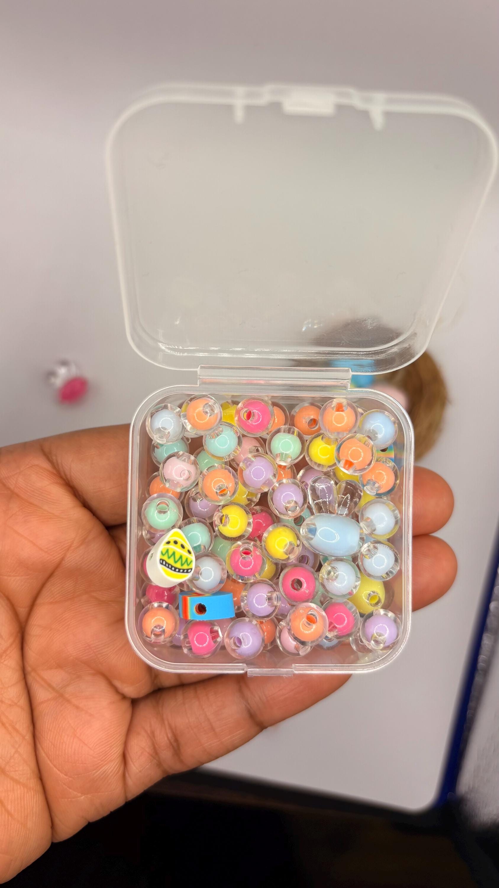 Easter craft Bracelet Making Kit DIY Kids Craft, Bunny Egg Beads view 7