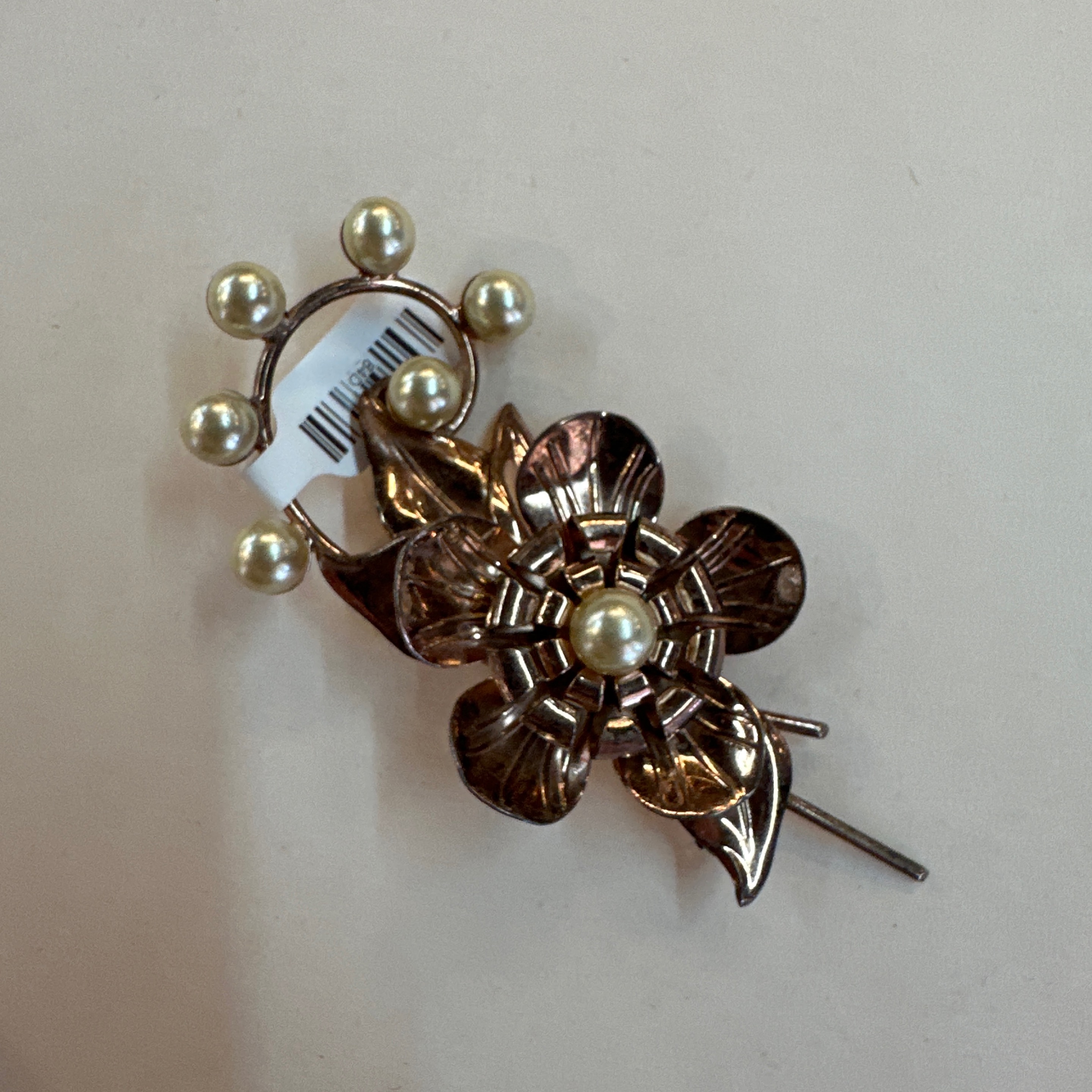 Circa 1940-1950's Sterling Silver Brooch - Estate Jewelry