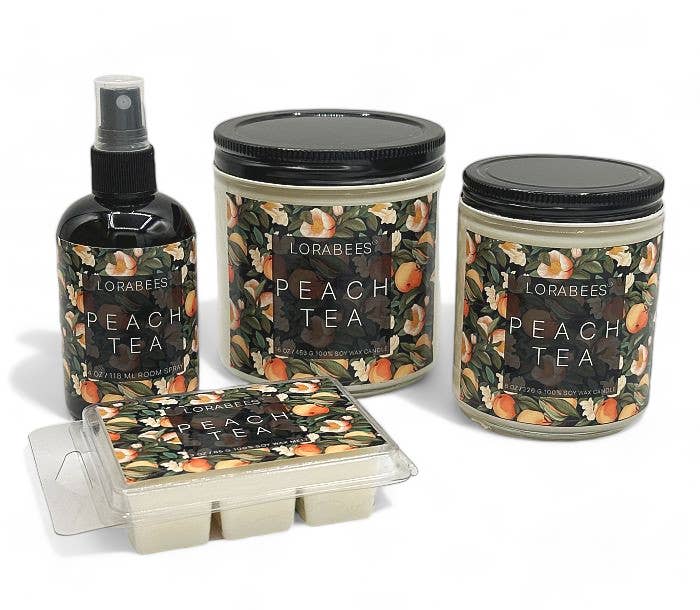 Lorabees - Peach Tea 8oz Candle