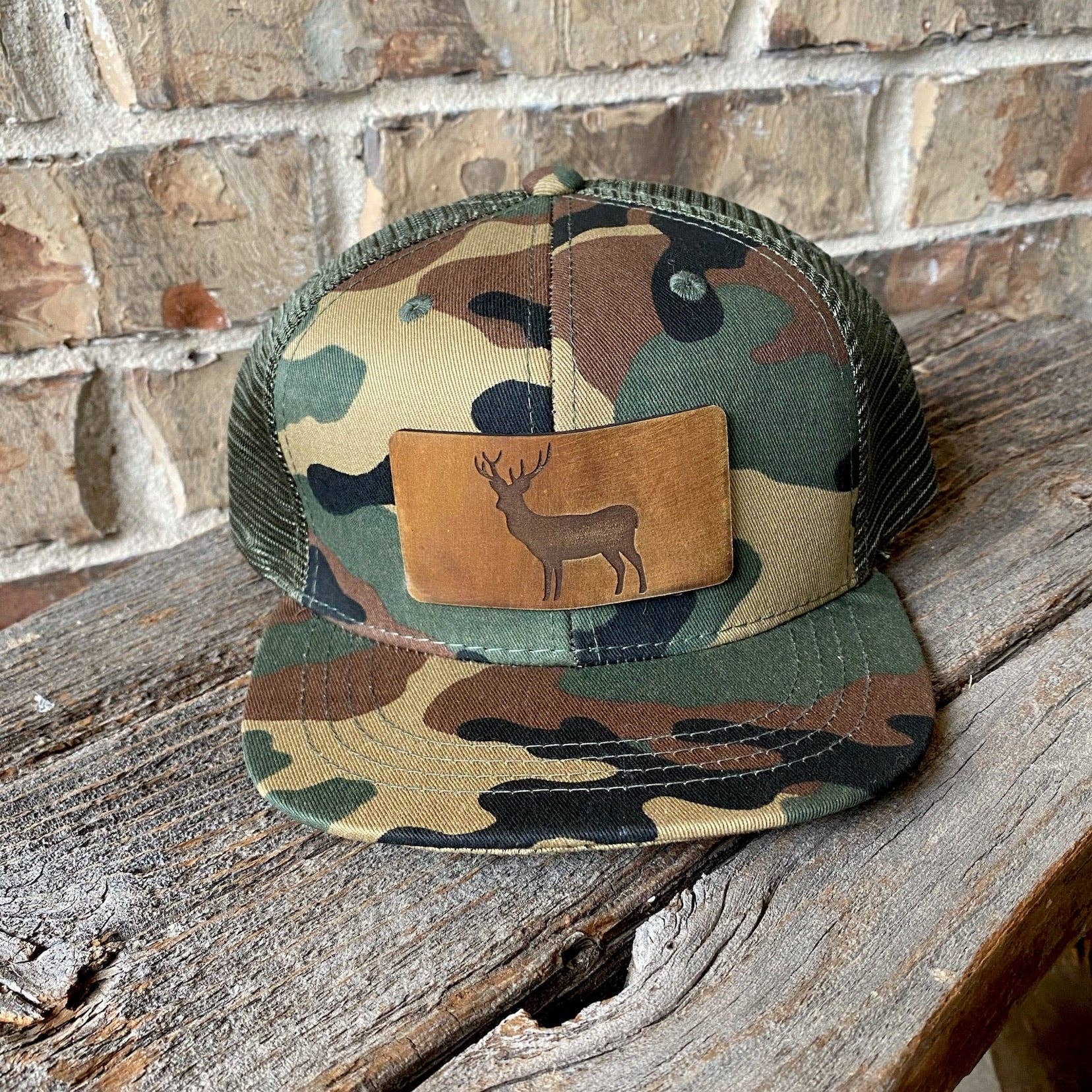 Hunting Youth Leather Patch Ball Cap