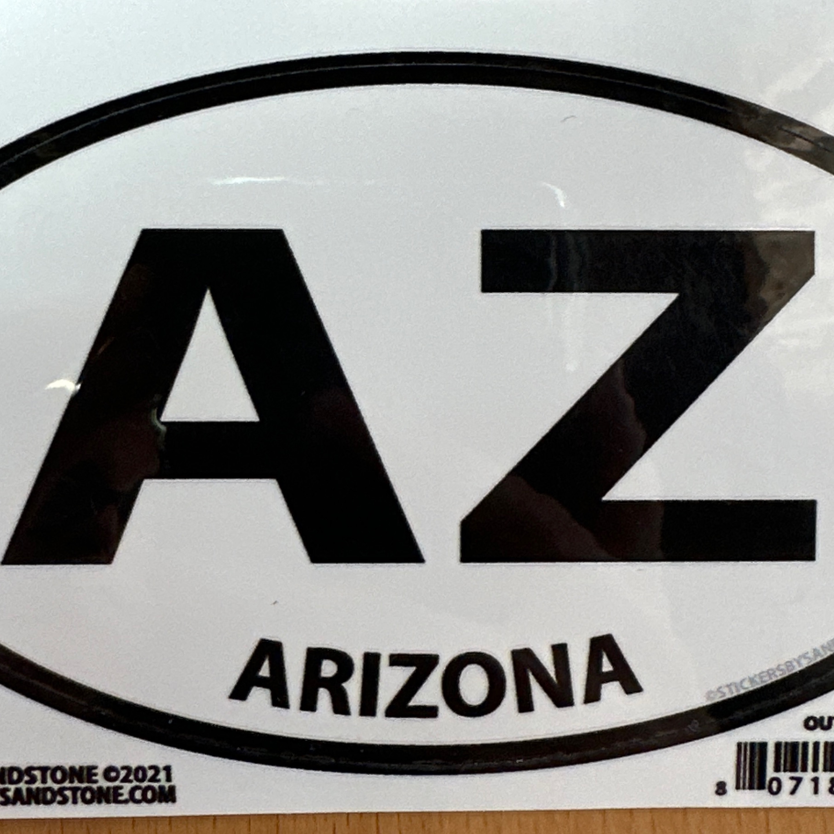AZ Arizona Oval Sticker