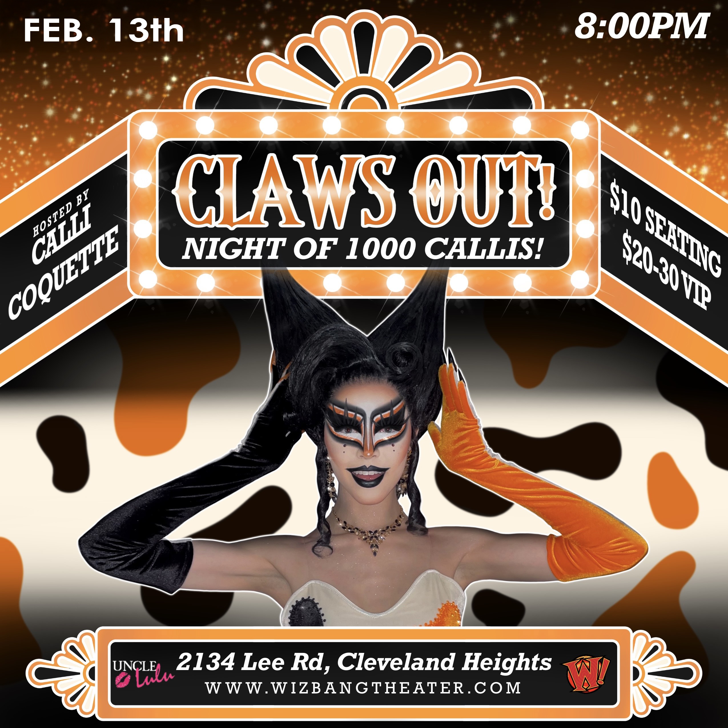 February 13th Claws Out! Night of 1000 Callis