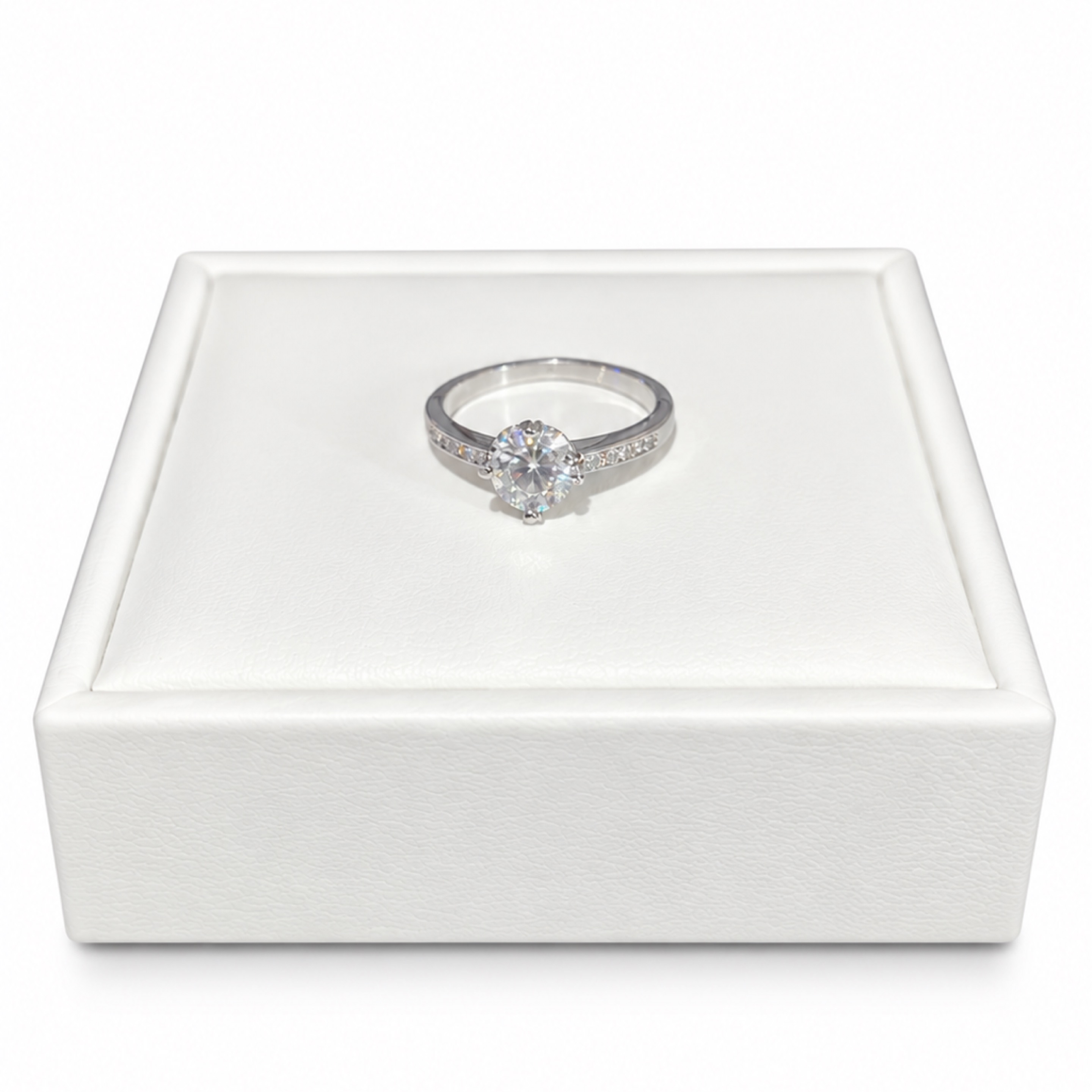 Solitary Moissanite Ring Sz. 8