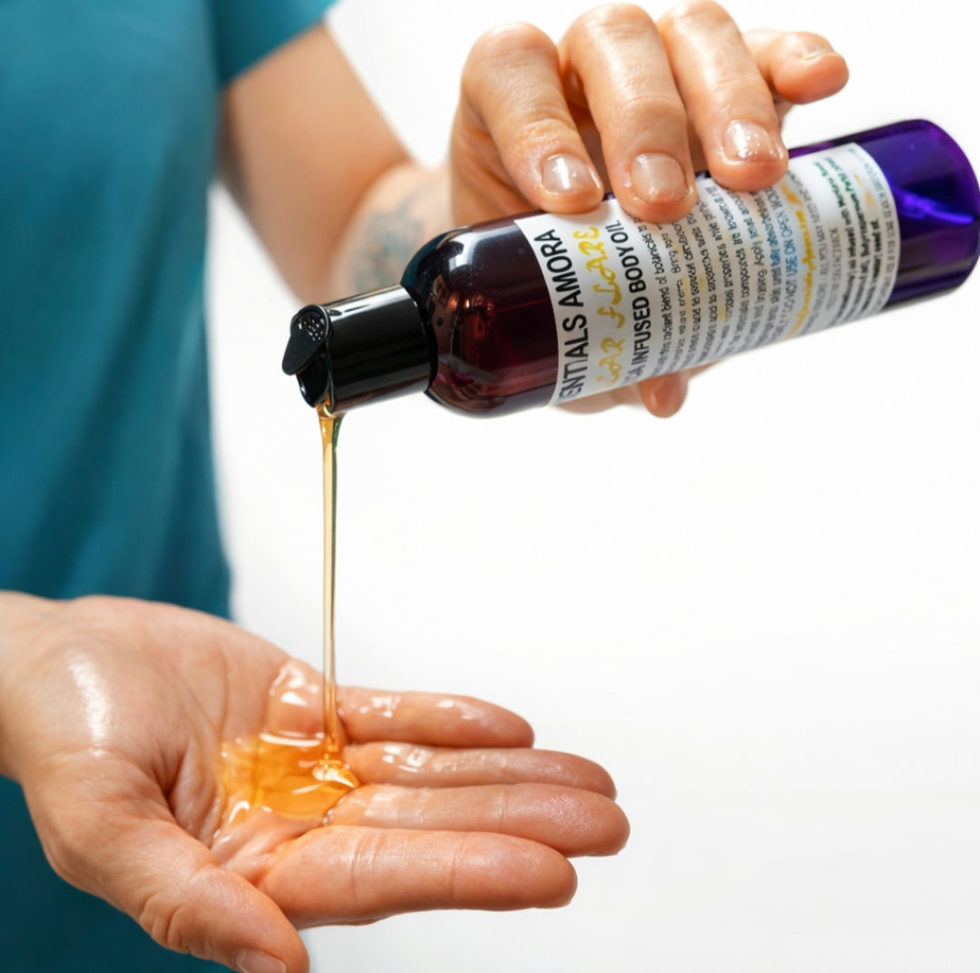 Herbal infusion oils and botanicals