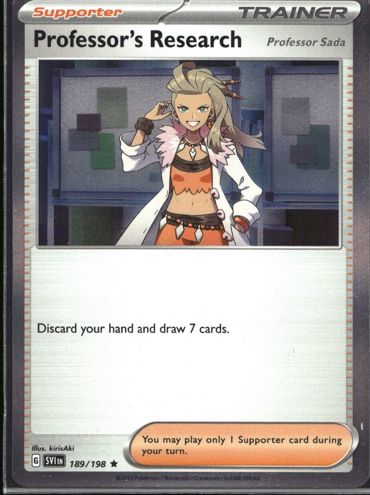 Professor's Research - SV01 189/198