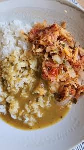 Rice, Dhal and Salt Fish