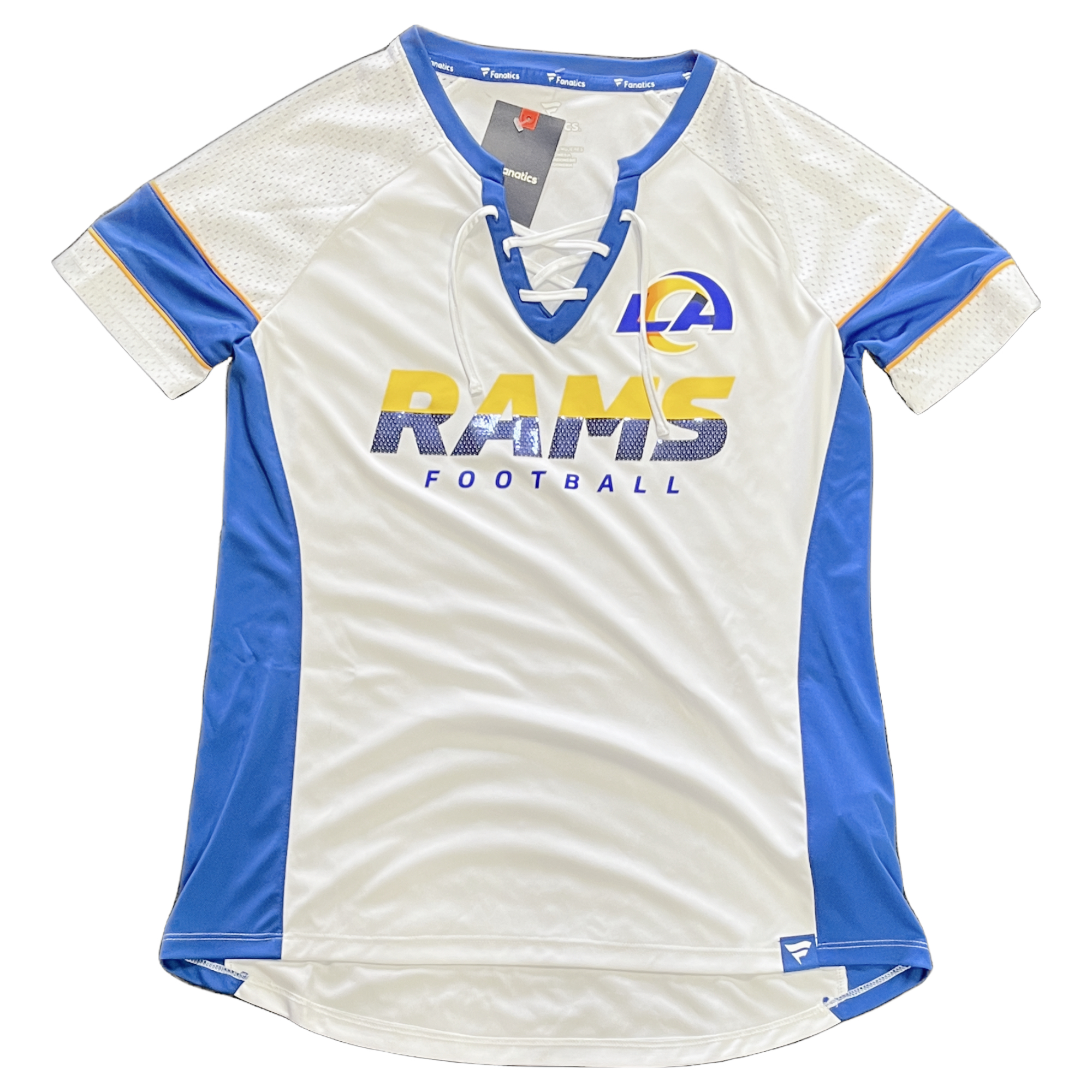 Los Angeles Rams White Unmasked Ladies Jersey