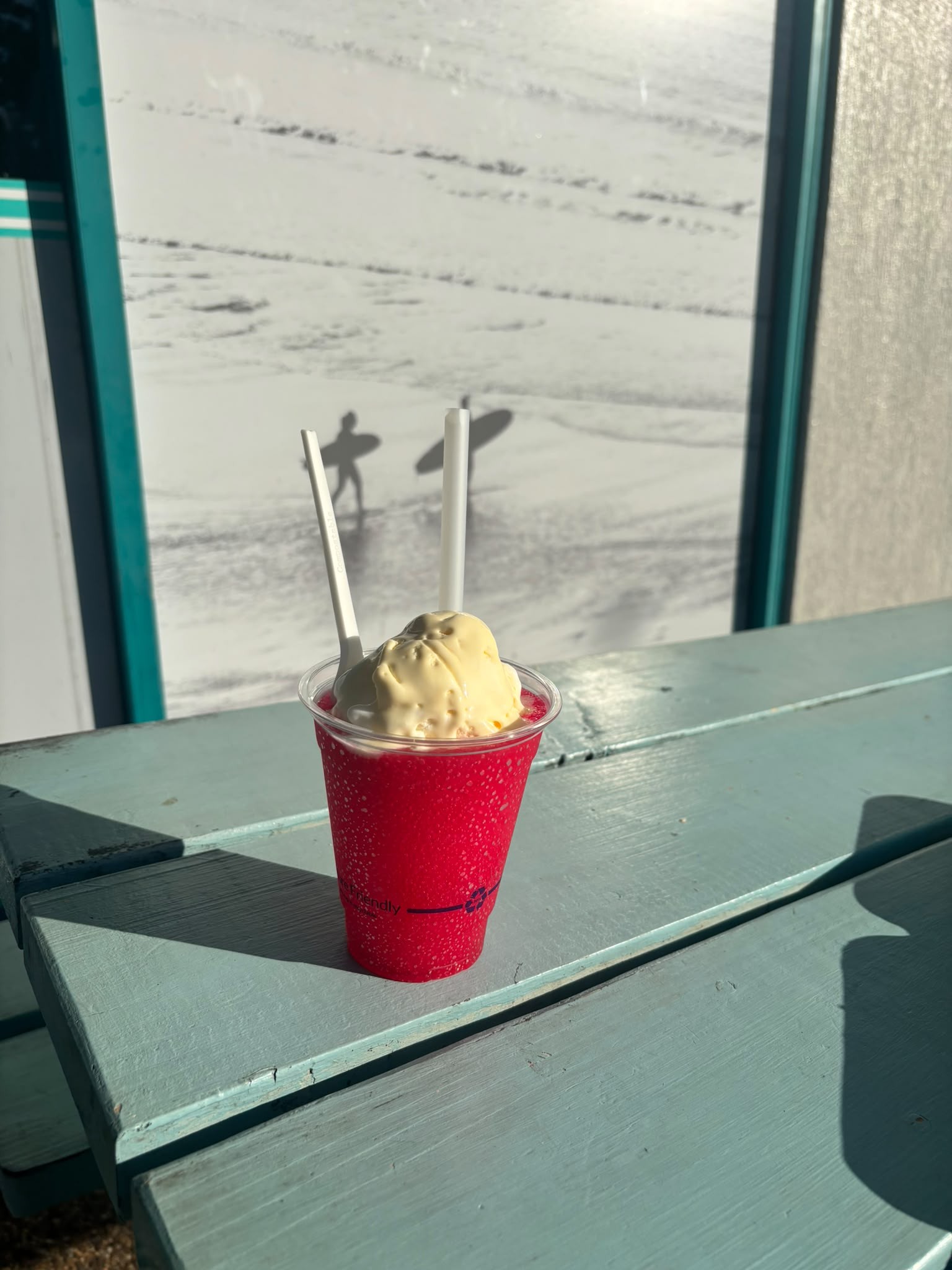 Raspberry Splice slushy