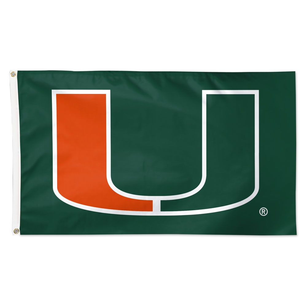 Miami Hurricanes Green Flag 3x5'