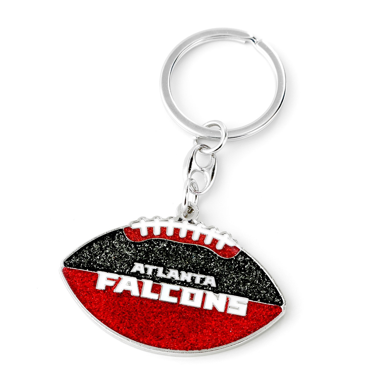 Atlanta Falcons Glitter Football Keychain