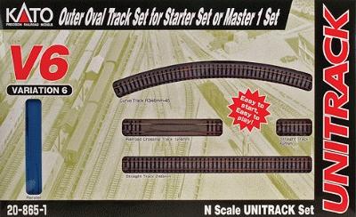 V6 Outer Oval Track Set For Starter Or M1 N scale