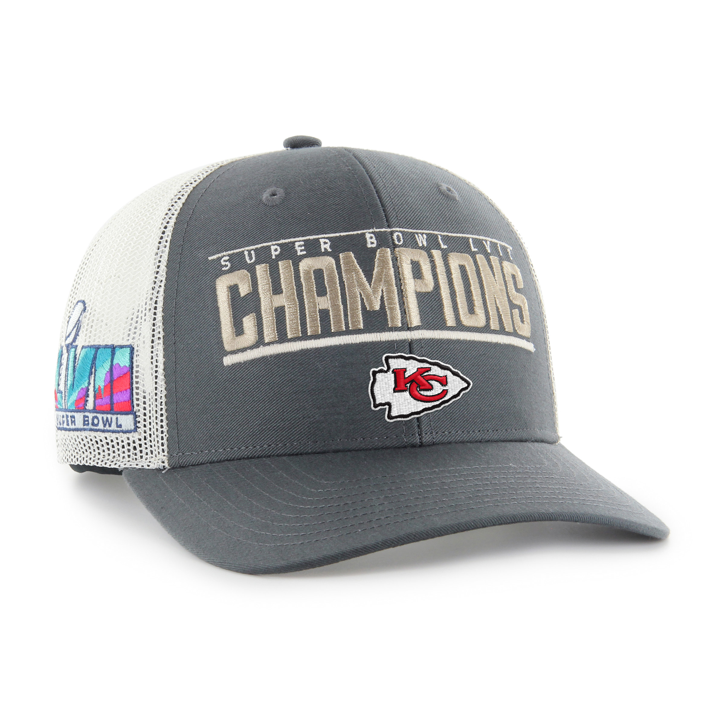 Kansas City Chiefs Super Bowl LVII Champions Adjustable Trucker Hat