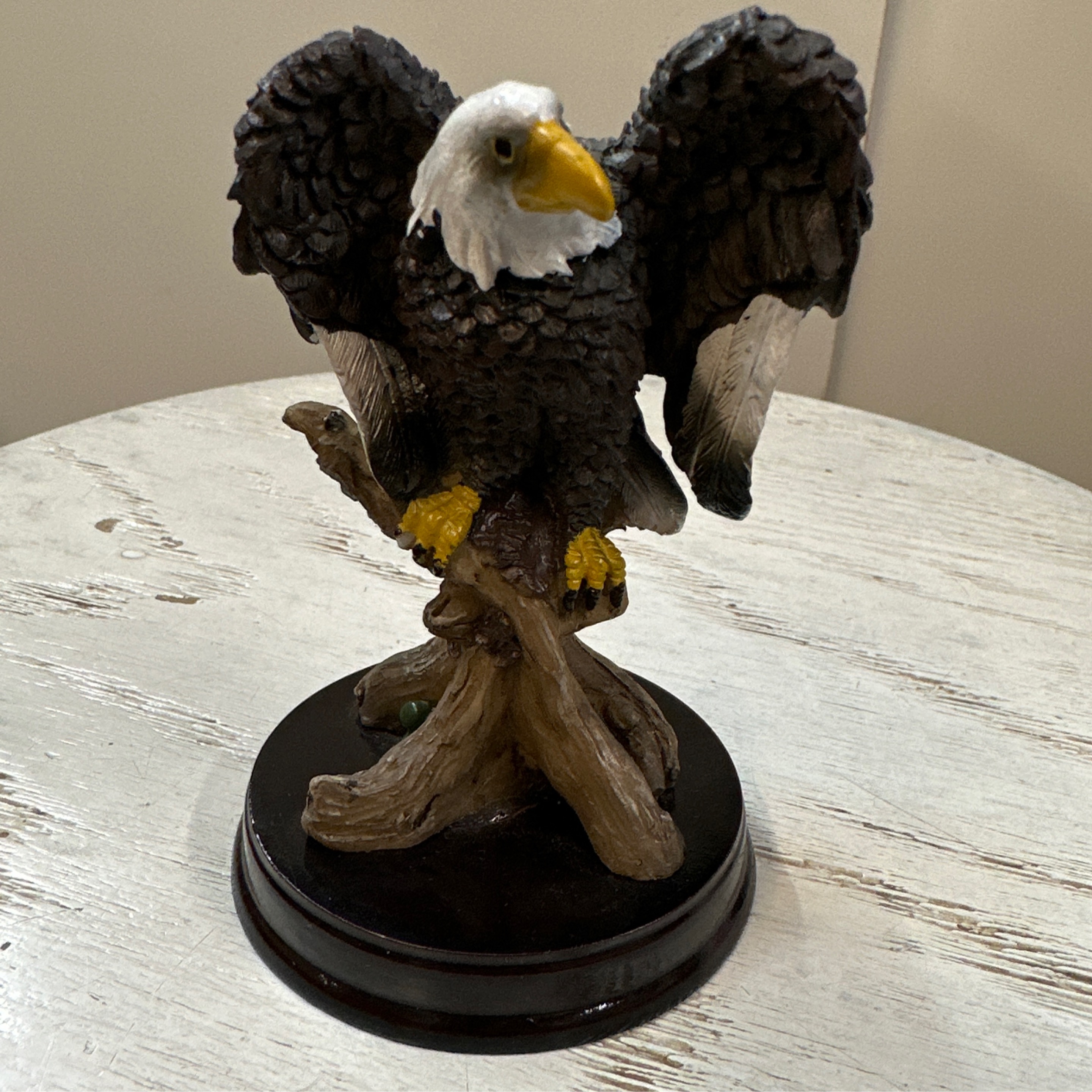 8 Bald Eagle Figurines Roosting & Flying in Various Poses Display Set